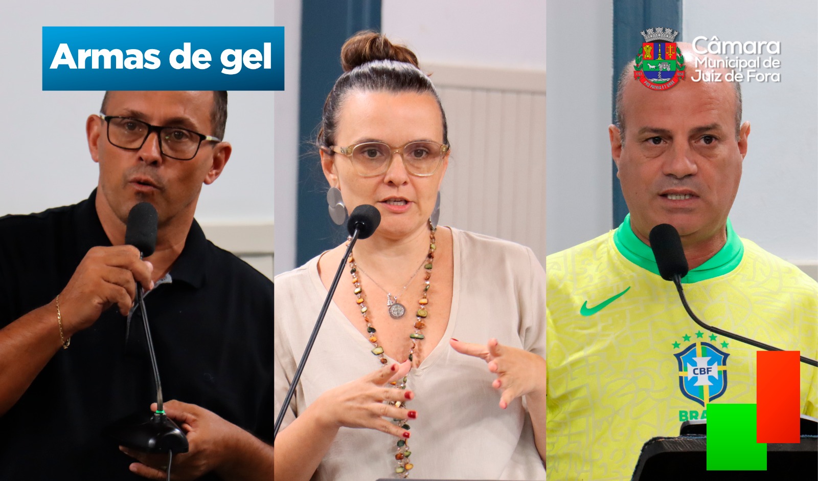 Julinho, Letícia e Mello apresentam projeto de lei com o objetivo de proibir a venda e o uso de armas de gel (26/02/2025 00:00:00)