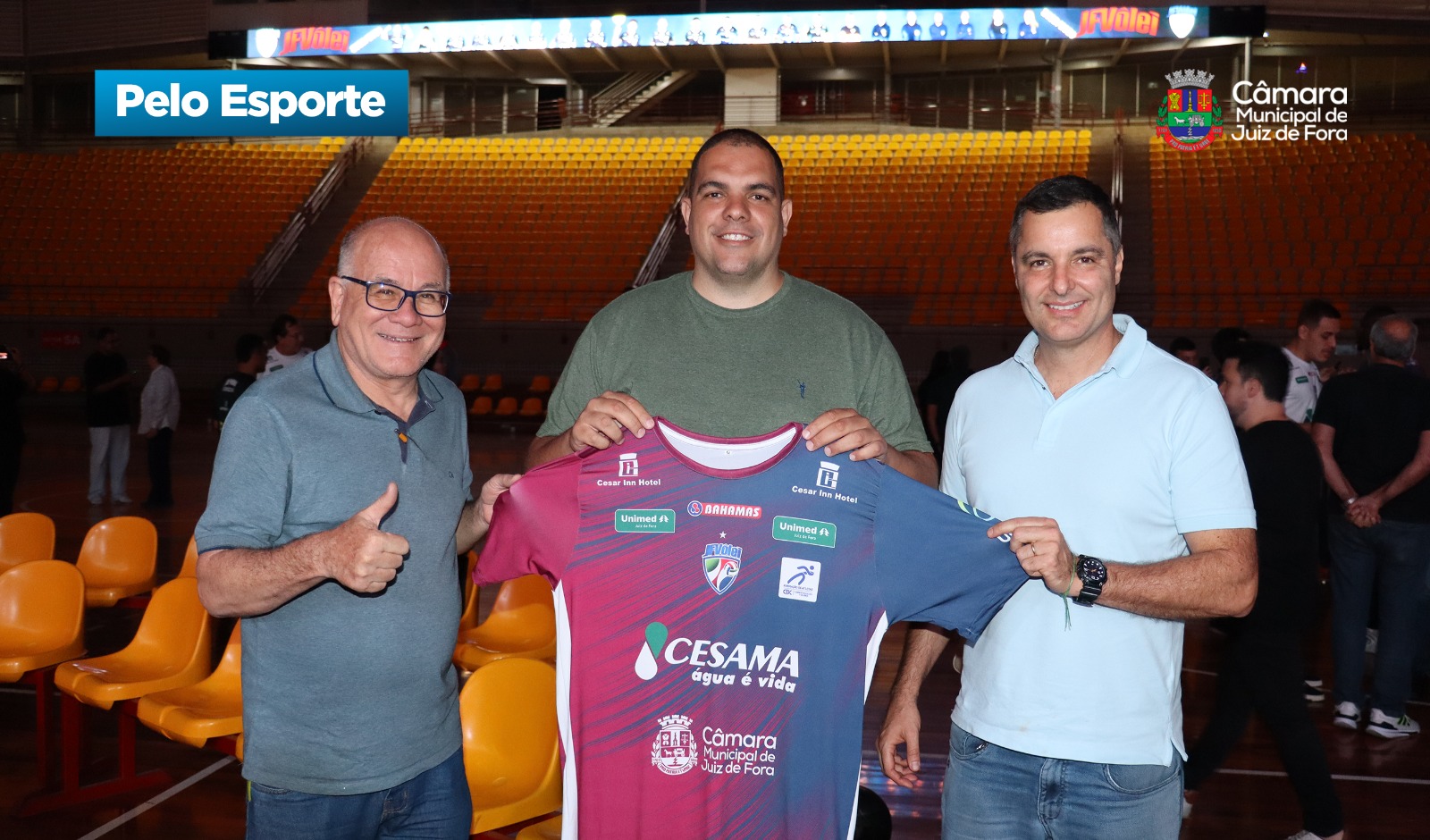 Câmara apoia o projeto esportivo do JF Vôlei com 400 crianças atendidas nas categorias de base (27/08/2025 00:00:00)