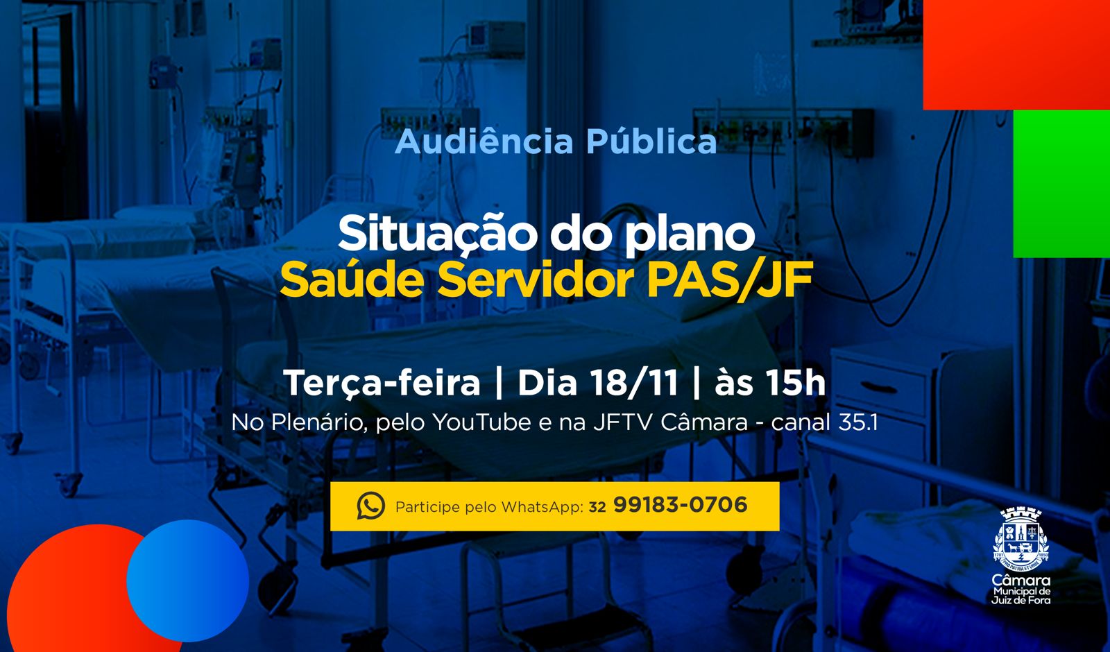 Situação do Plano Saúde do Servidor pauta primeira Audiência Pública da Câmara em novembro (11/11/2025 00:00:00)
