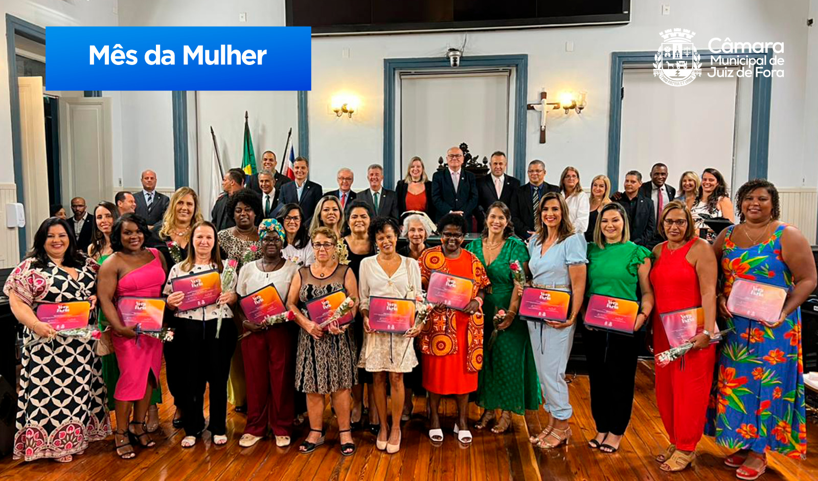 Câmara homenageia 19 mulheres com Menção Honrosa Vera Faria 2023 (30/03/2023 00:00:00)
