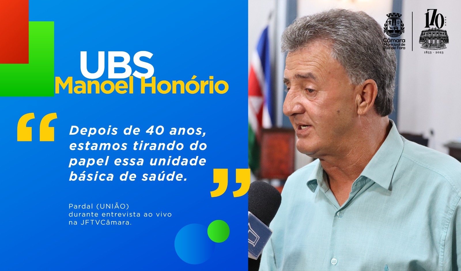 Ao vivo - Pardal repercute andamento do projeto da UBS do Manoel Honório (19/04/2023 00:00:00)