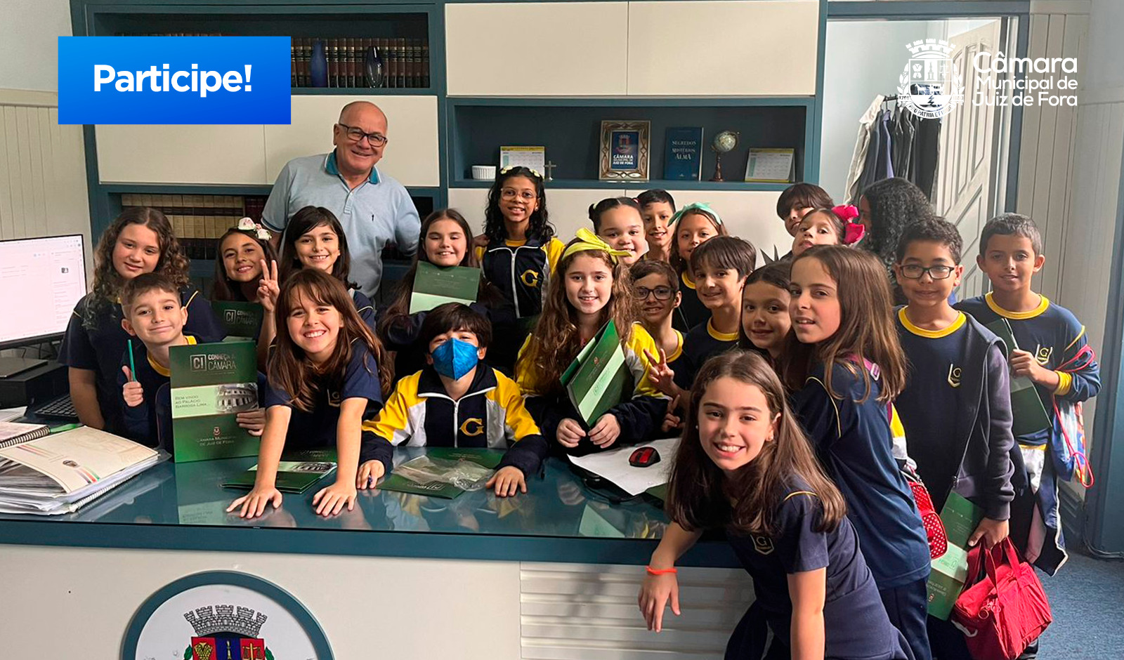 Alunos do Colégio Metodista Granbery realizam visita guiada na Câmara (24/05/2023 00:00:00)