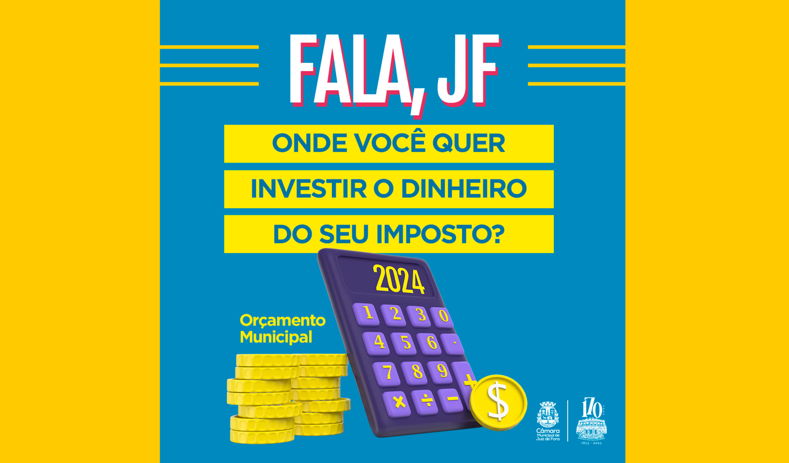 Fala, JF - Câmara abre consulta para investimentos no Orçamento Municipal (01/06/2023 00:00:00)