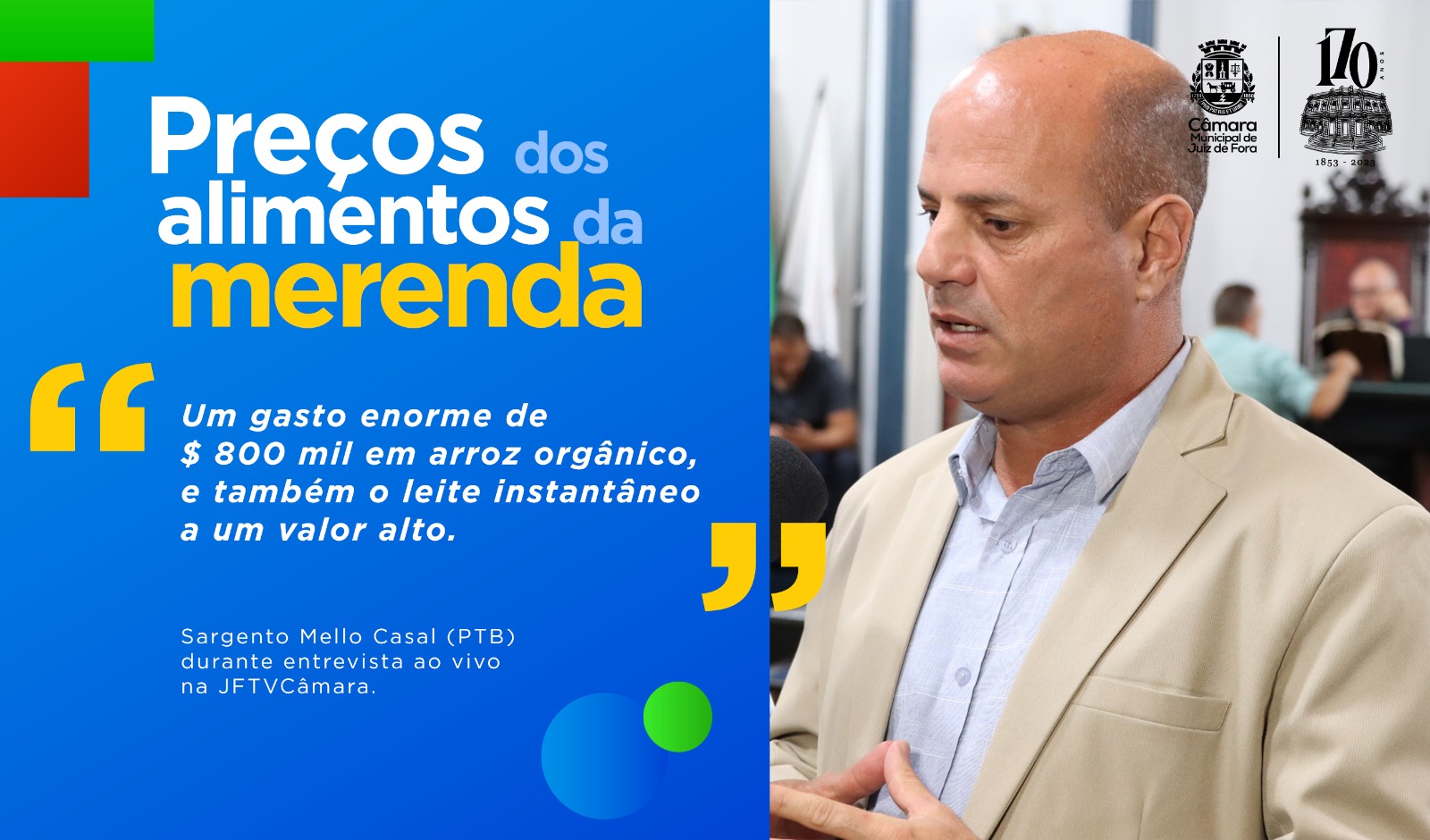 Ao Vivo - Sargento Mello Casal fala sobre a compra de merenda escolar (27/06/2023 00:00:00)