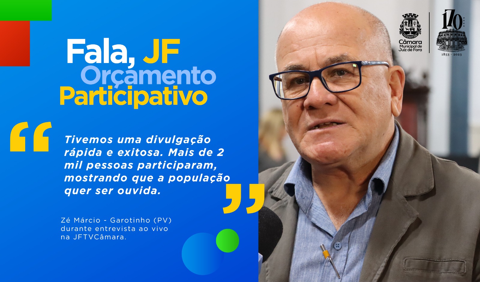 Ao Vivo - Garotinho destaca participação de mais de 2 mil pessoas no Fala, JF (03/07/2023 00:00:00)