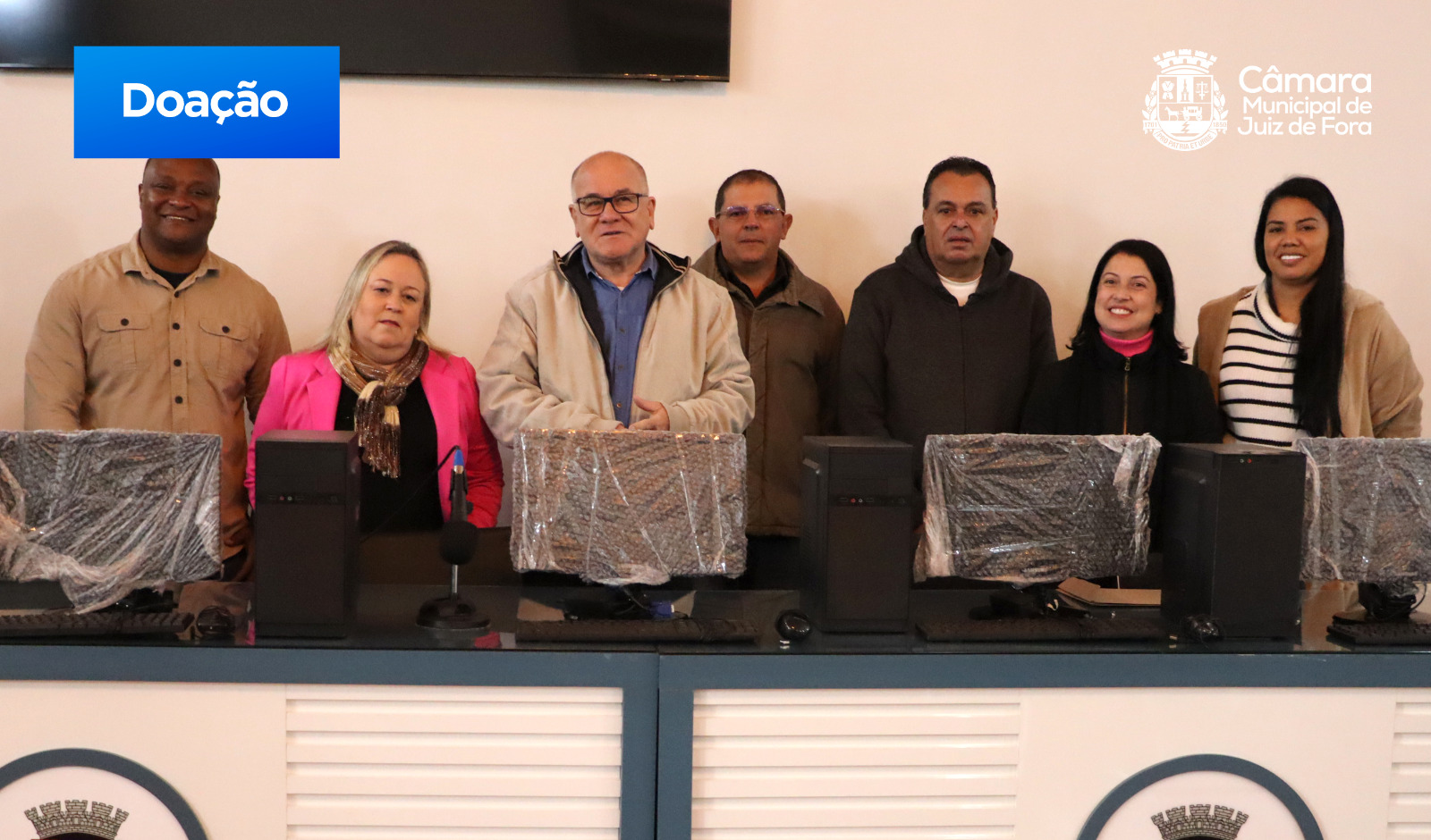 Câmara doa cinco computadores para o DAMOR da Prefeitura (05/07/2023 00:00:00)