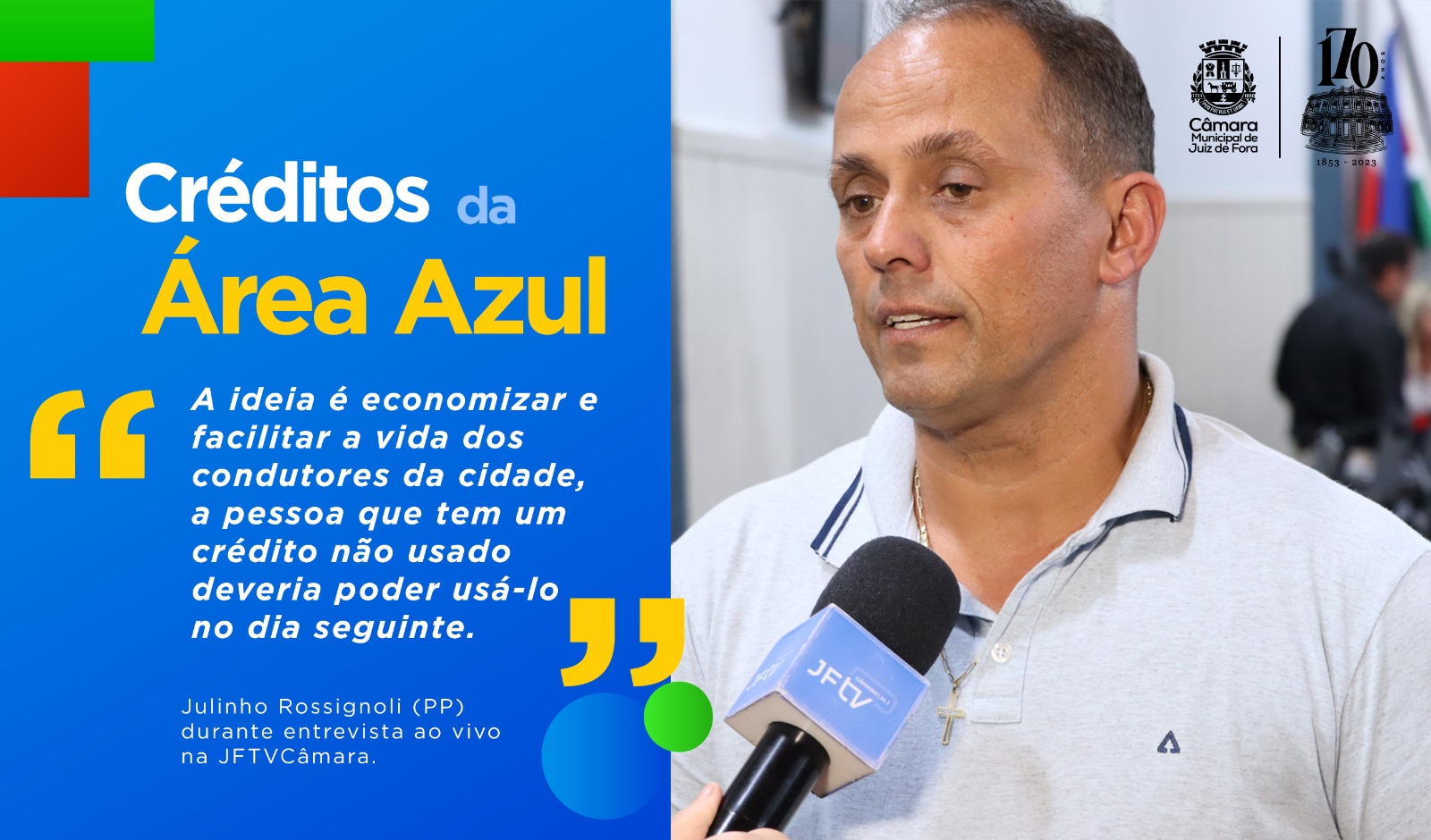 Ao Vivo - Julinho defende projeto para economizar com a Área Azul (12/07/2023 00:00:00)