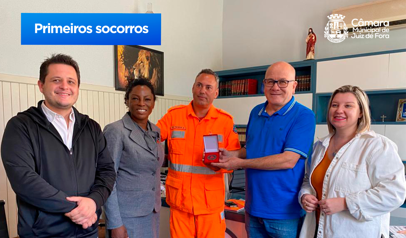 Presidência recebe militares do Corpo de Bombeiros sobre a Fundação Salvar (04/08/2023 00:00:00)