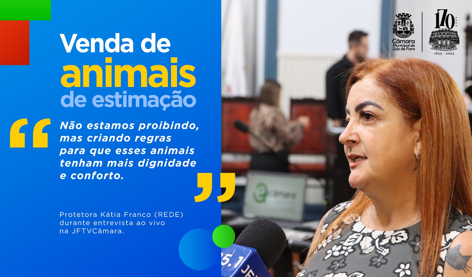 Ao Vivo - Protetora Kátia Franco defende regulamentação de comércio de animais (25/08/2023 00:00:00)