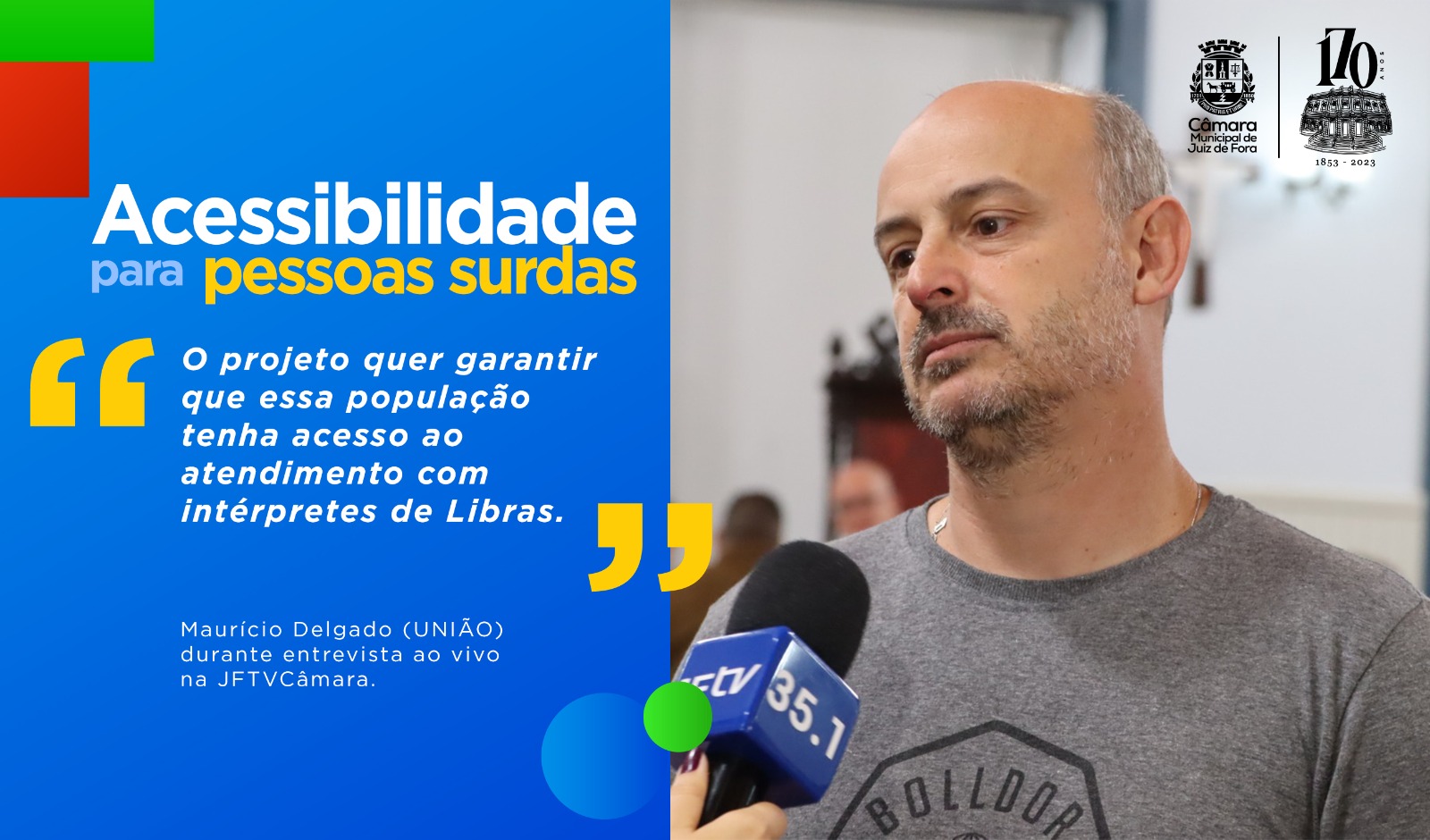 Ao Vivo - Maurício Delgado aborda projeto de acessibilidade para surdos (28/08/2023 00:00:00)