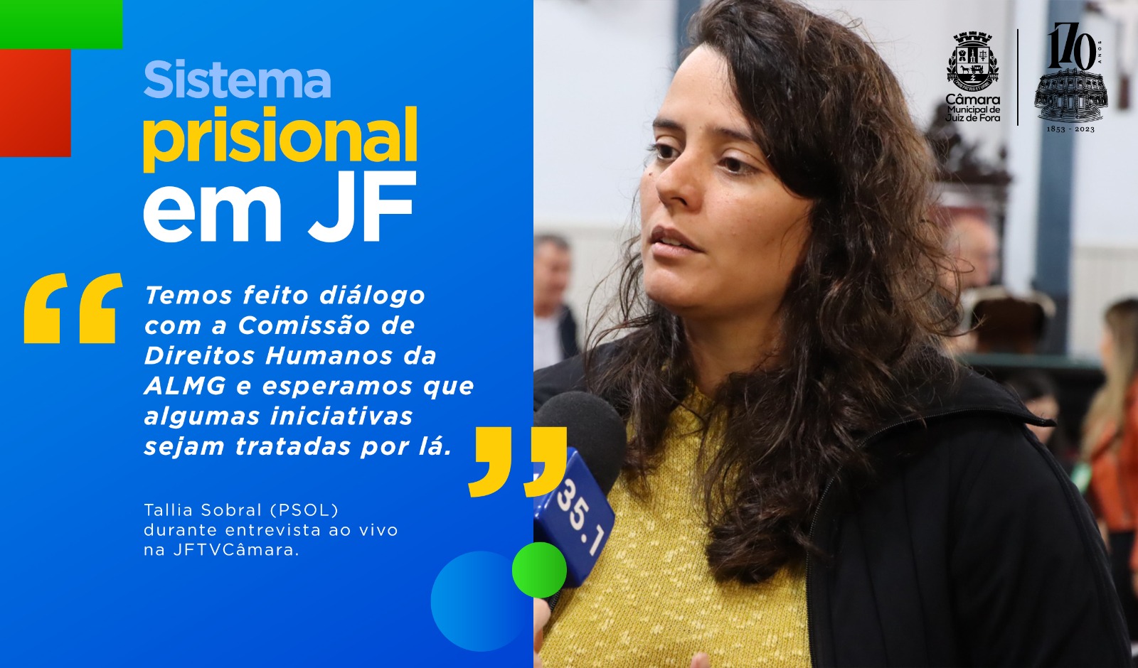 Ao Vivo - Tallia declara que comissão levará preocupação sobre sistema penitenciário à BH (29/08/2023 00:00:00)