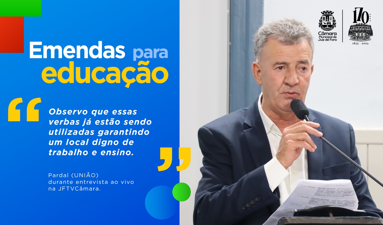 Ao Vivo - Pardal analisa destinação de emendas para educação e saúde (31/08/2023 00:00:00)