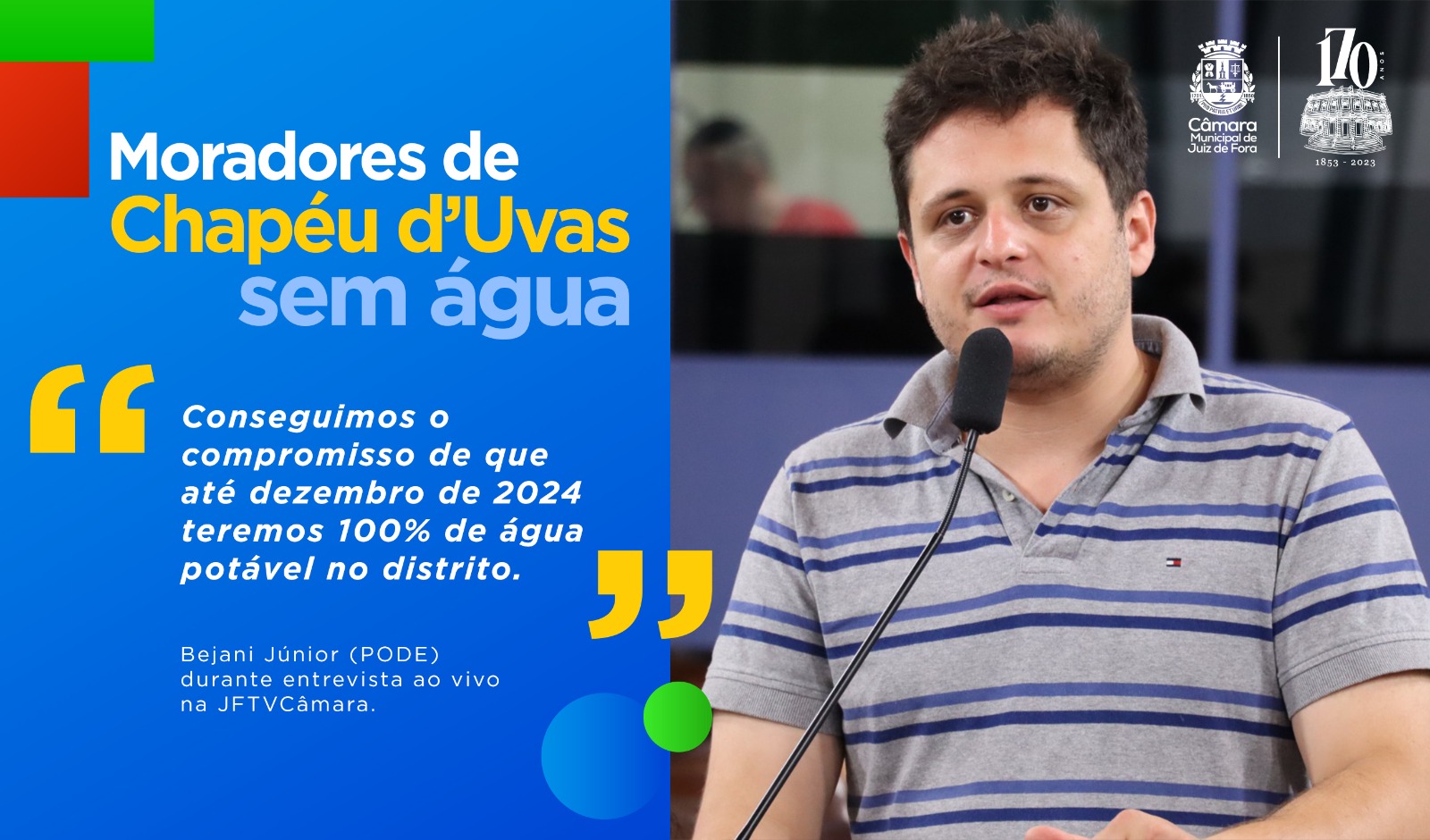 Ao Vivo - Bejani Júnior analisa situação do Distrito de Chapéu d’Uvas (21/09/2023 00:00:00)