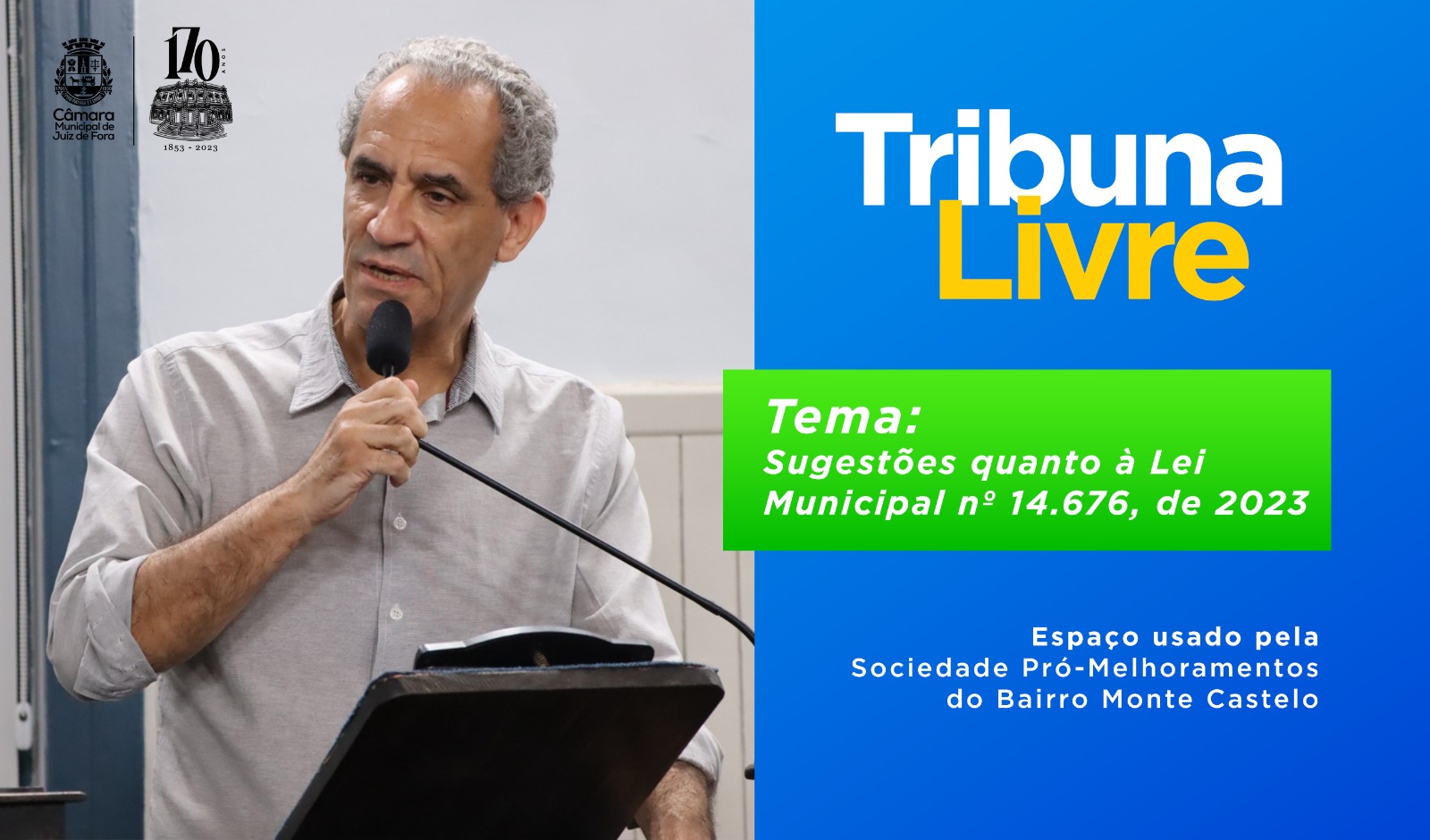 Tribuna Livre – SPM Monte Castelo reivindica isenção de IPTU a associações (22/09/2023 00:00:00)