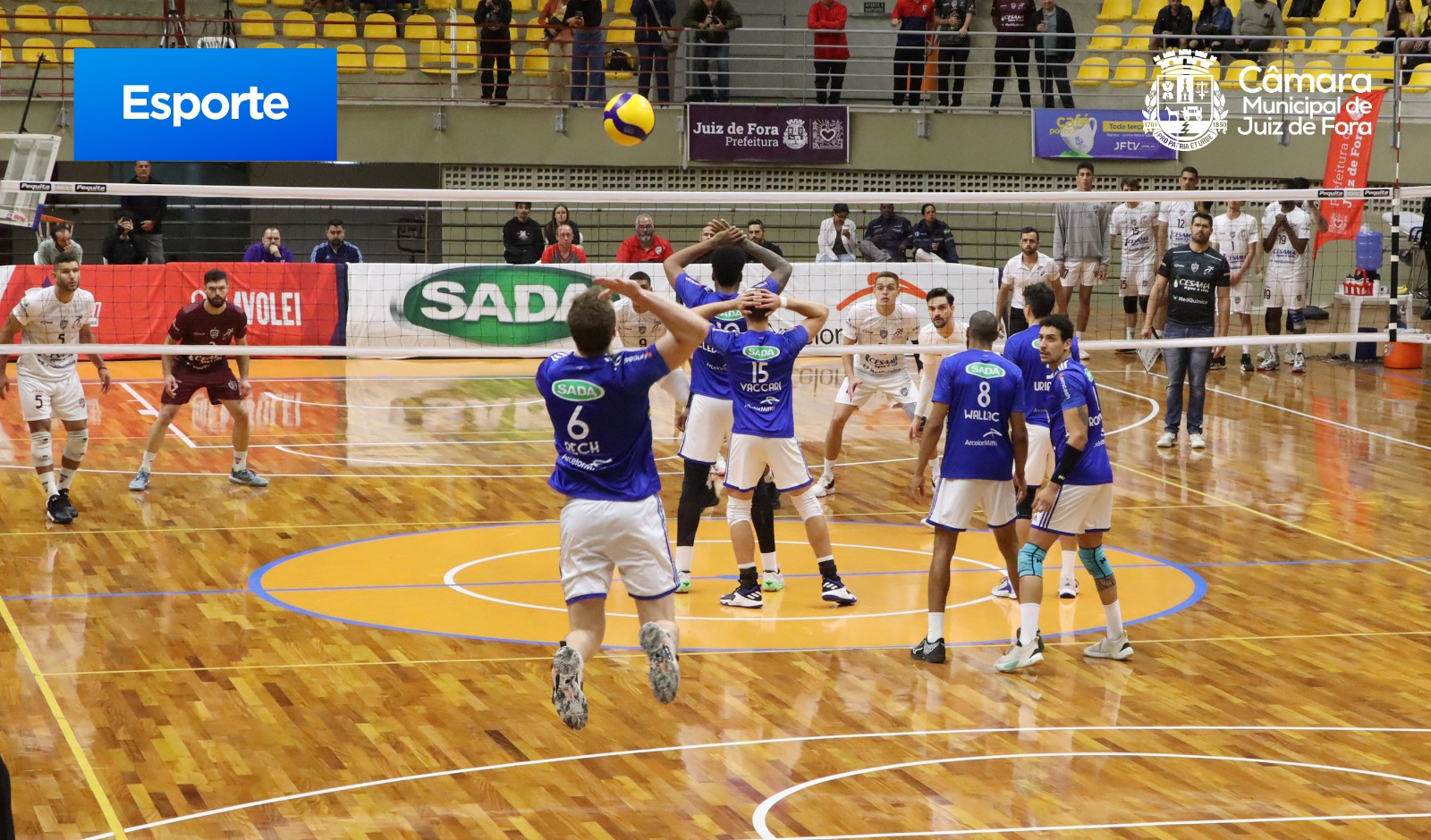 JFTV transmite partida entre JF Vôlei e SADA Cruzeiro (02/10/2023 00:00:00)