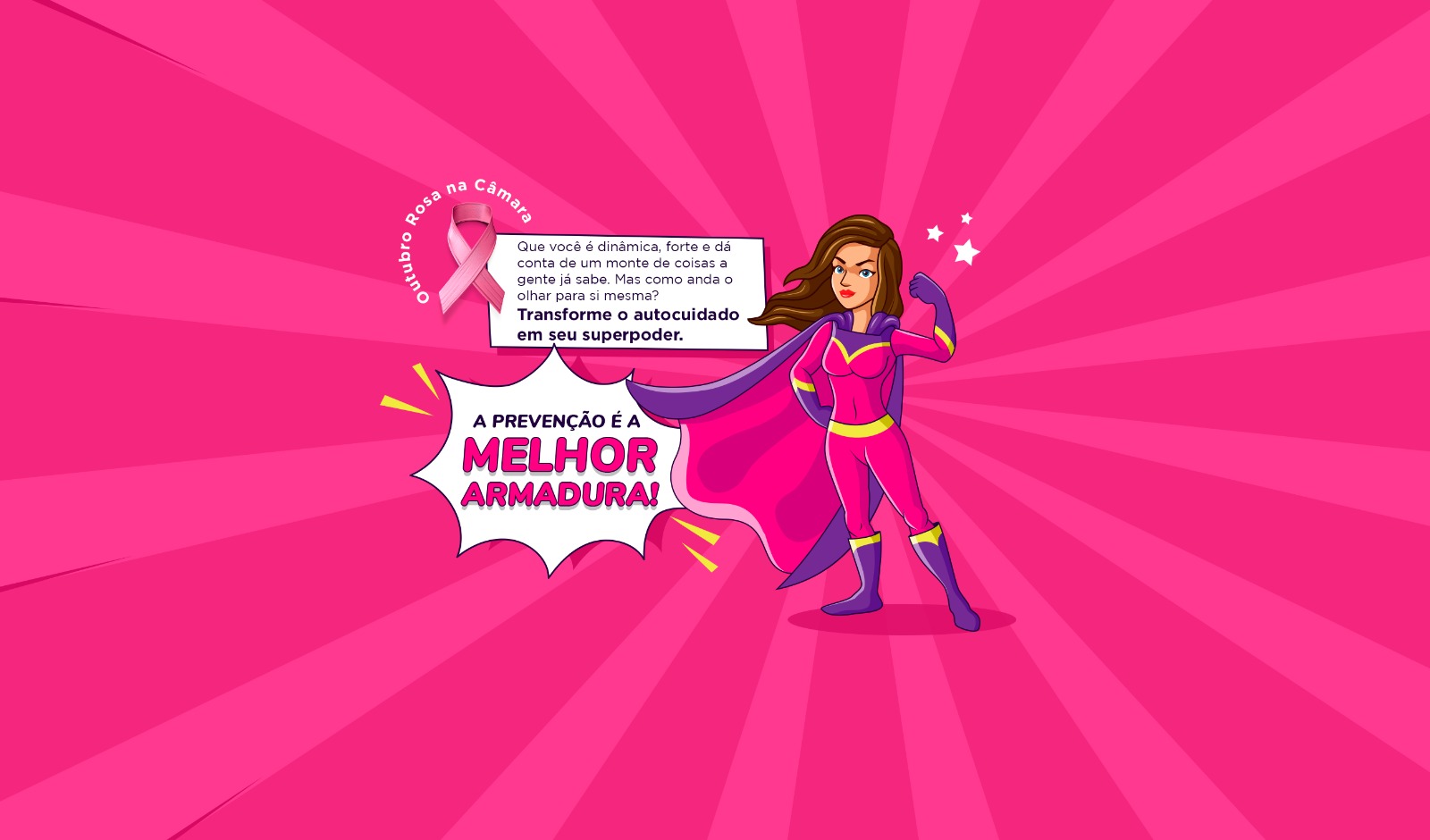 Câmara promoverá ações no Dia Municipal de Combate ao Câncer de Mama (17/10/2023 00:00:00)