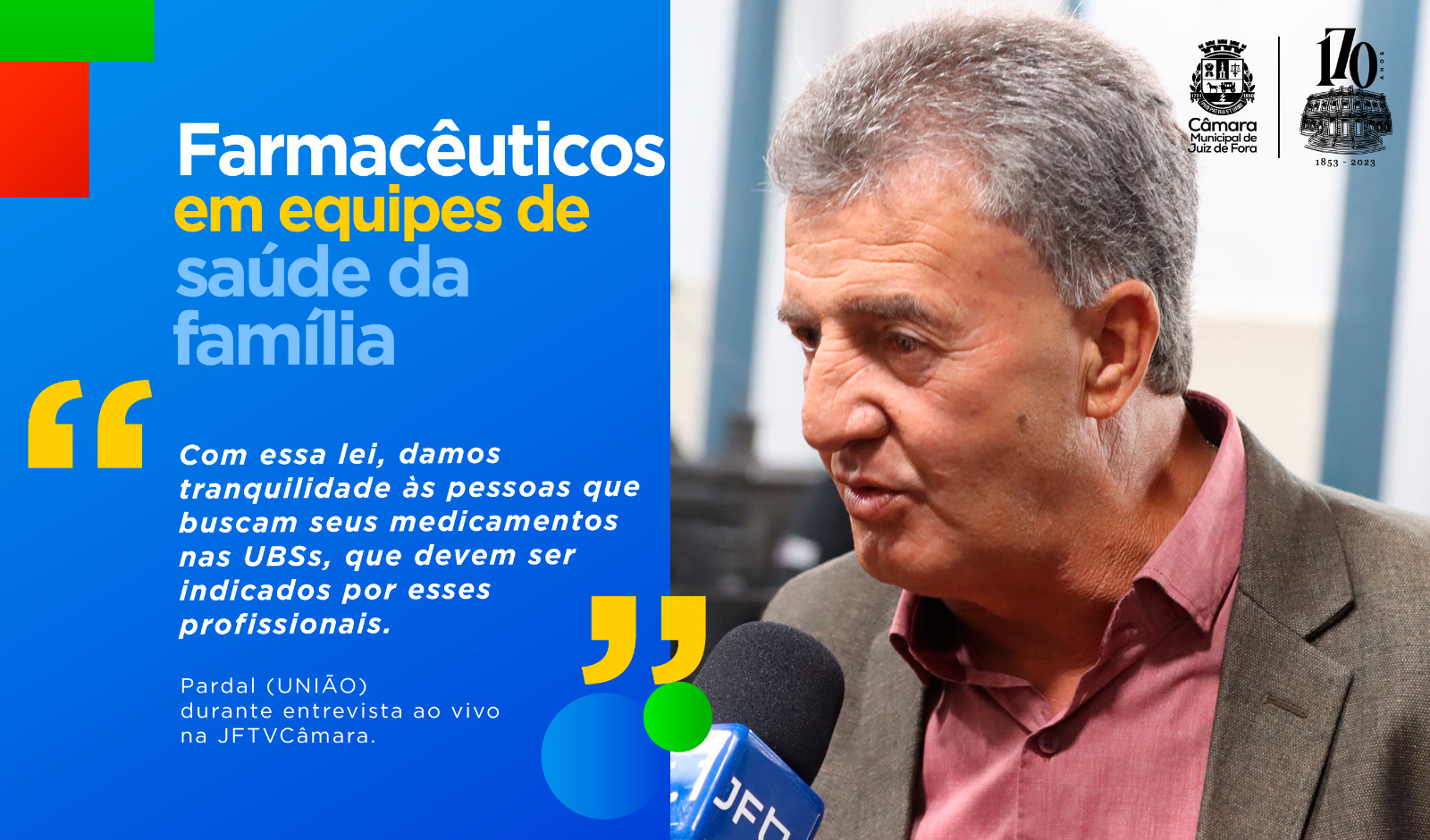 Ao Vivo - Pardal comenta inclusão de farmacêuticos nas equipes de Saúde da Família (23/10/2023 00:00:00)