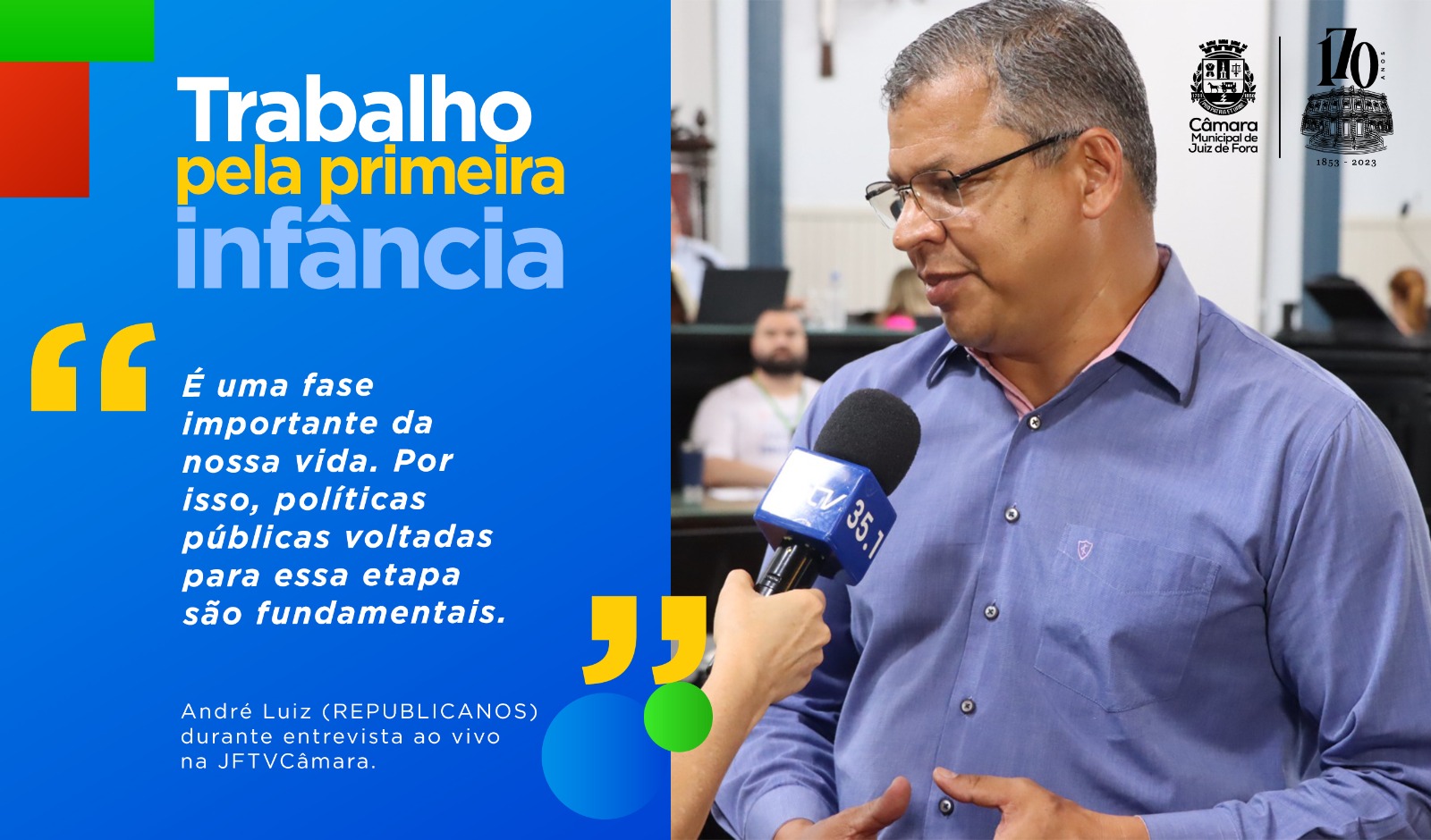 Ao Vivo - André Luiz classifica a importância de políticas públicas para a primeira infância (22/11/2023 00:00:00)