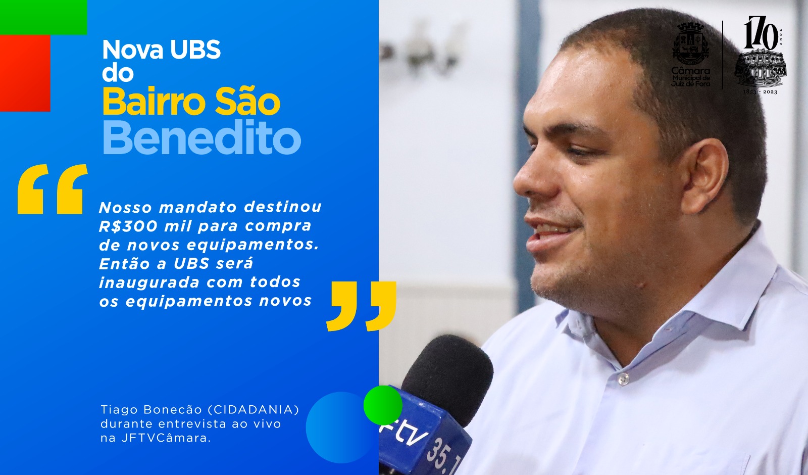Ao Vivo - Tiago Bonecão comemora a inauguração de UBS no São Benedito (12/12/2023 00:00:00)