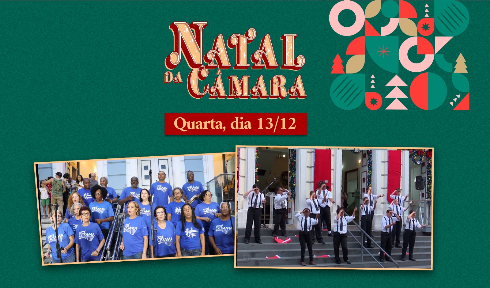 Natal 2023 - Corais dos Surdos e da Cesama se apresentam nesta quarta, 13 (13/12/2023 00:00:00)