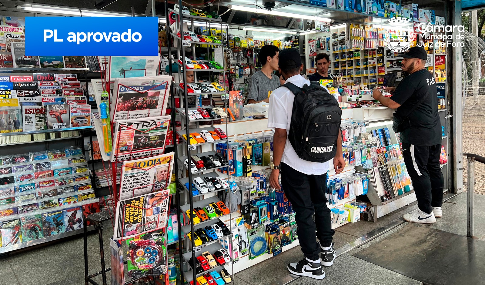 Vereadores aprovam projeto de lei que considera bancas de jornal atividade essencial (13/12/2023 00:00:00)