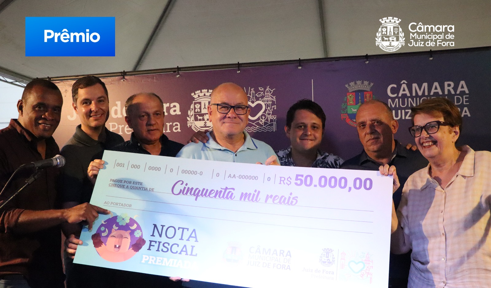 Câmara e PJF sorteiam prêmio de R$50 mil pela Nota Fiscal Premiada (26/12/2023 00:00:00)