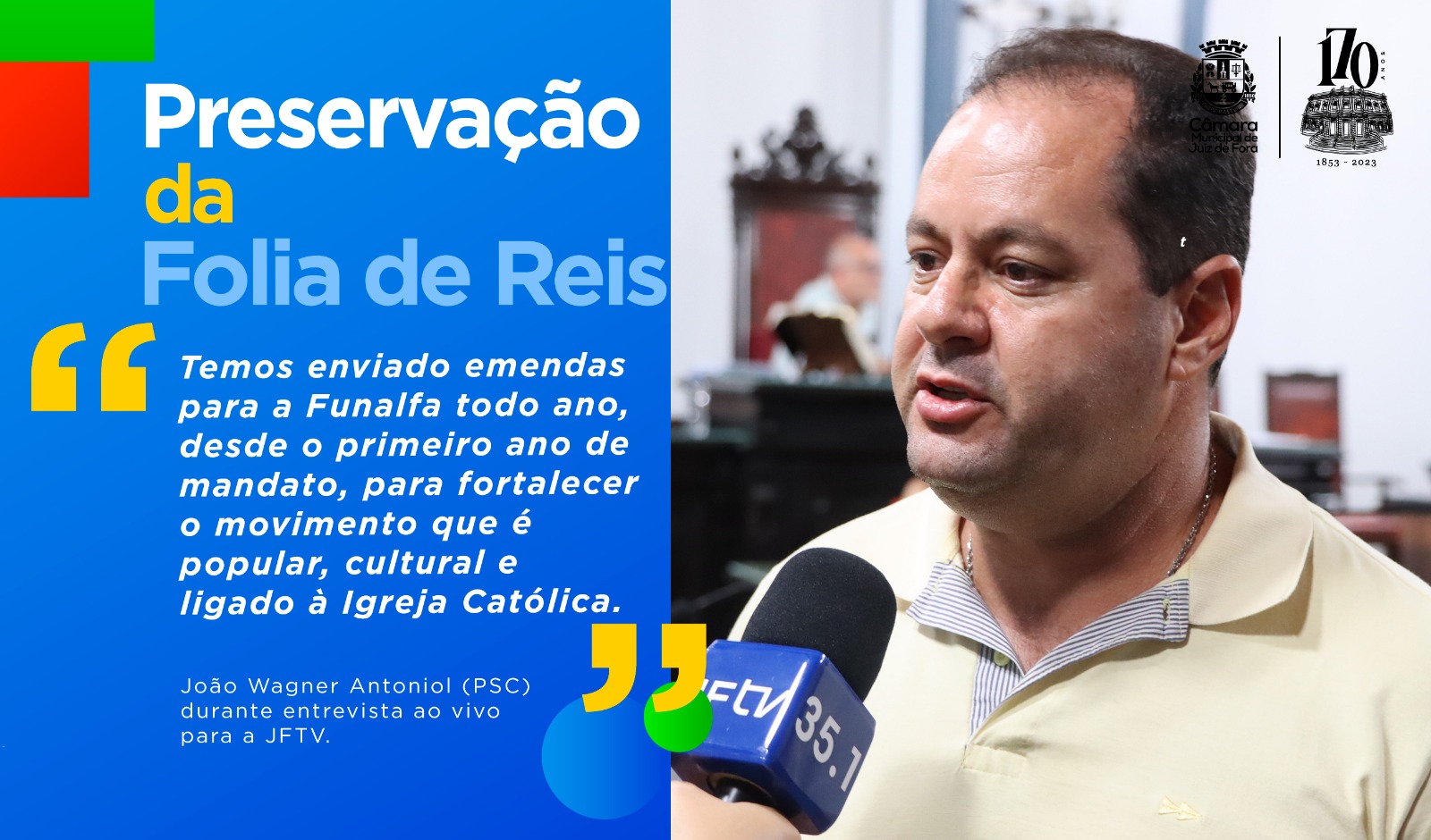 Ao Vivo - João Wagner fala sobre preservação da Folia de Reis (10/01/2024 00:00:00)