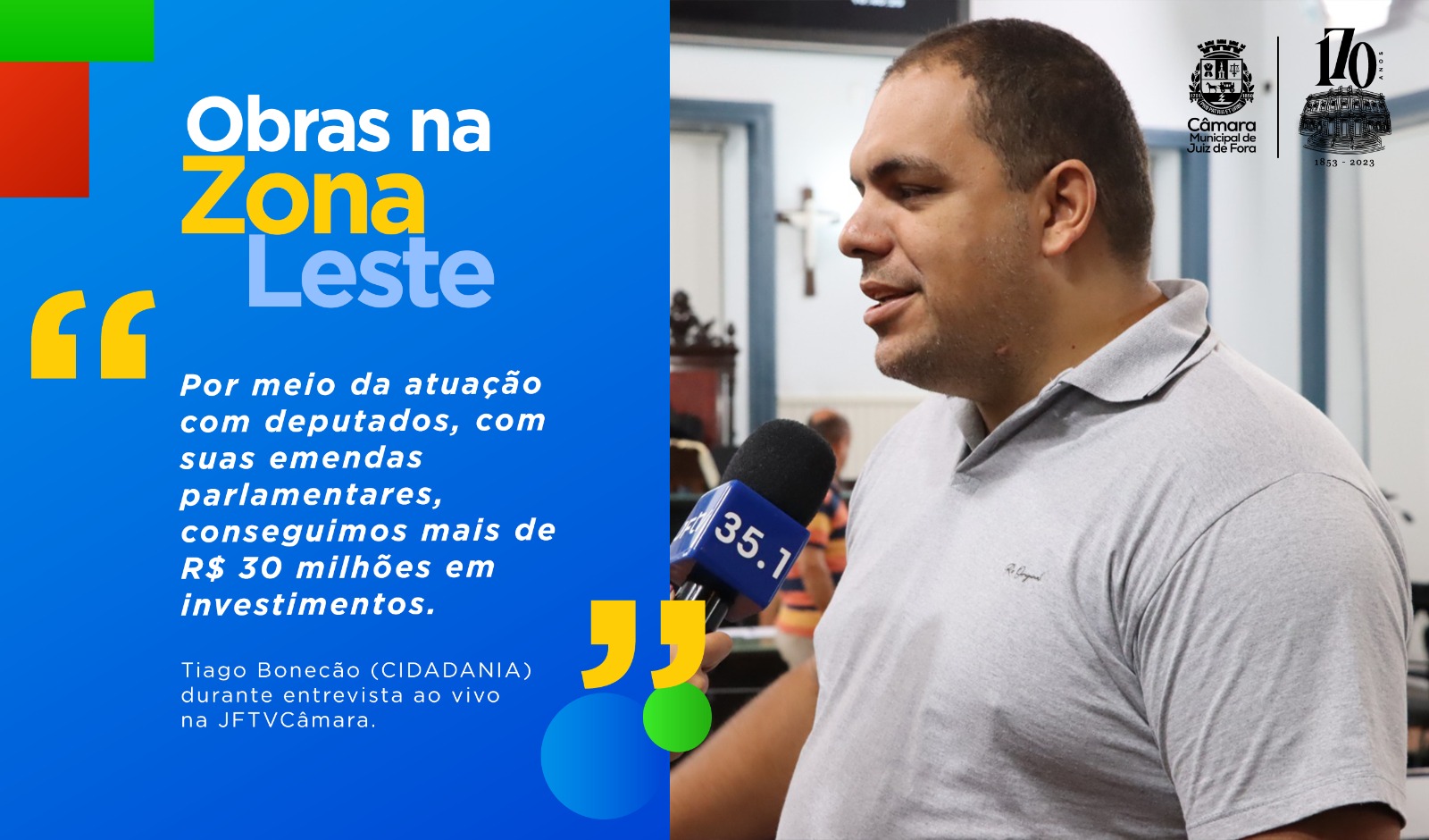 Ao Vivo - Tiago Bonecão destaca ações em educação, transporte e drenagem (26/02/2024 00:00:00)