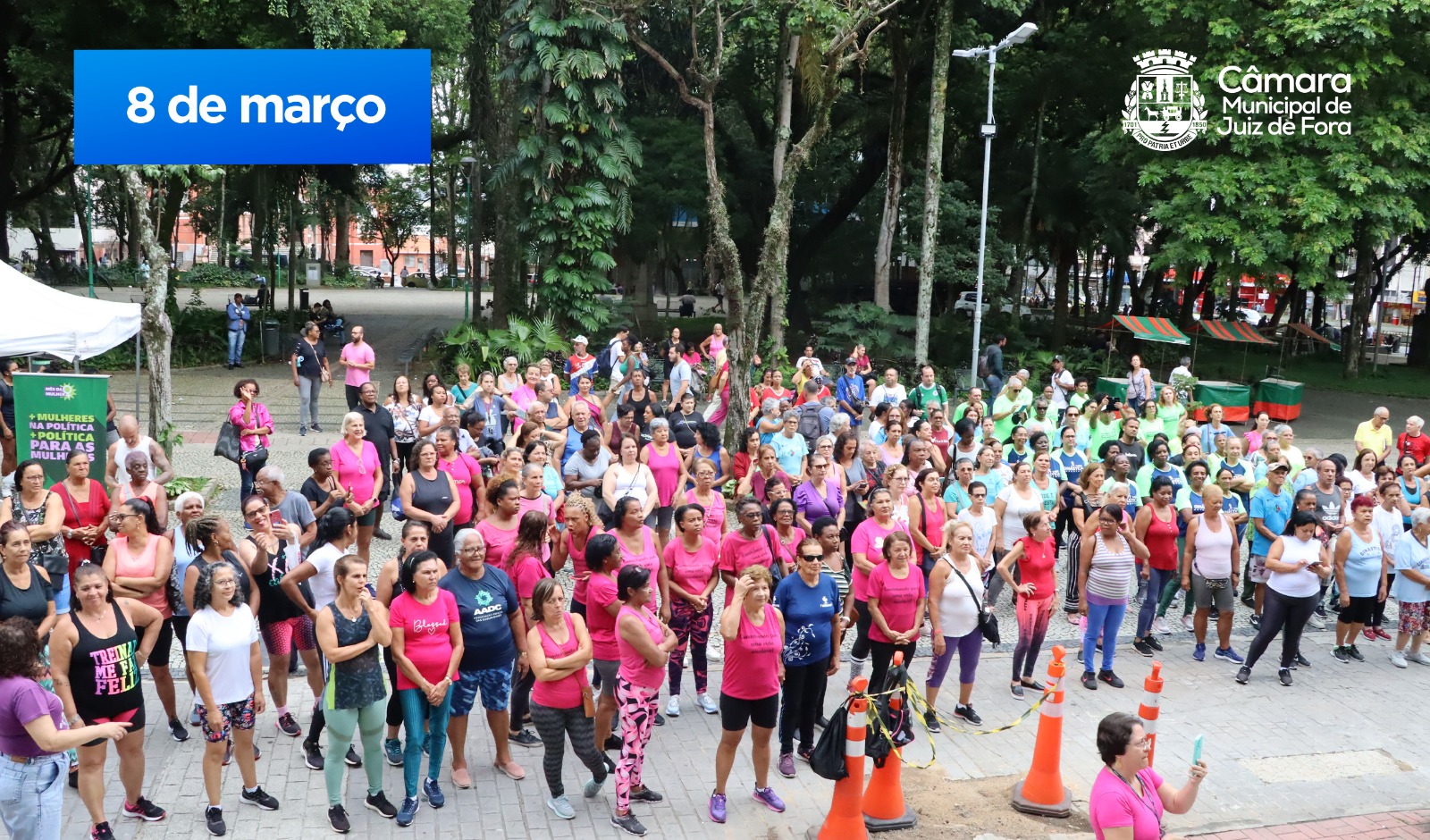 Câmara comemora Dia da Mulher com atividade física e atendimentos do CIAM (08/03/2024 00:00:00)