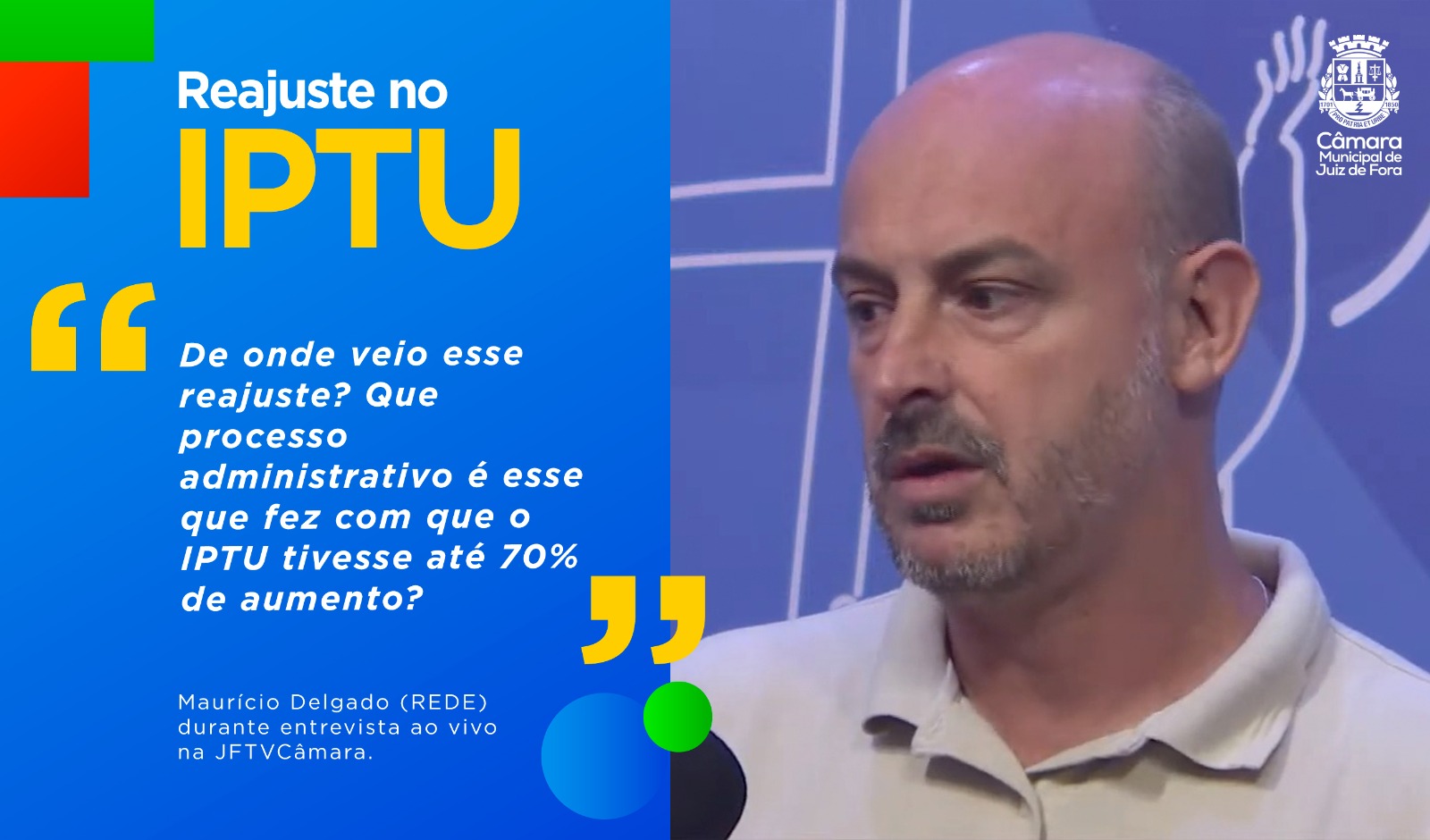 Ao Vivo - Maurício Delgado fala sobre falta de transparência no cálculo do IPTU (19/04/2024 00:00:00)