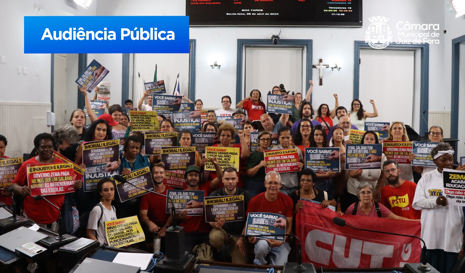 Vereadores, servidores estaduais e sindicatos cobram melhores condições de trabalho em Audiência Pública (29/04/2024 00:00:00)