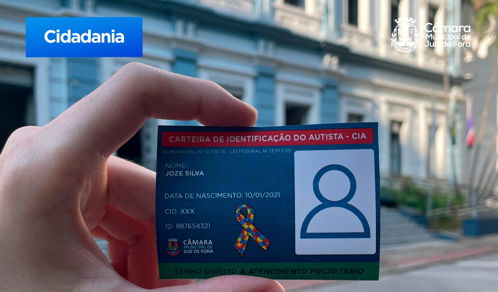 Câmara fará mutirão para emissão de Cartão de Identificação para pessoas com TEA na próxima terça, 30 (29/04/2024 00:00:00)