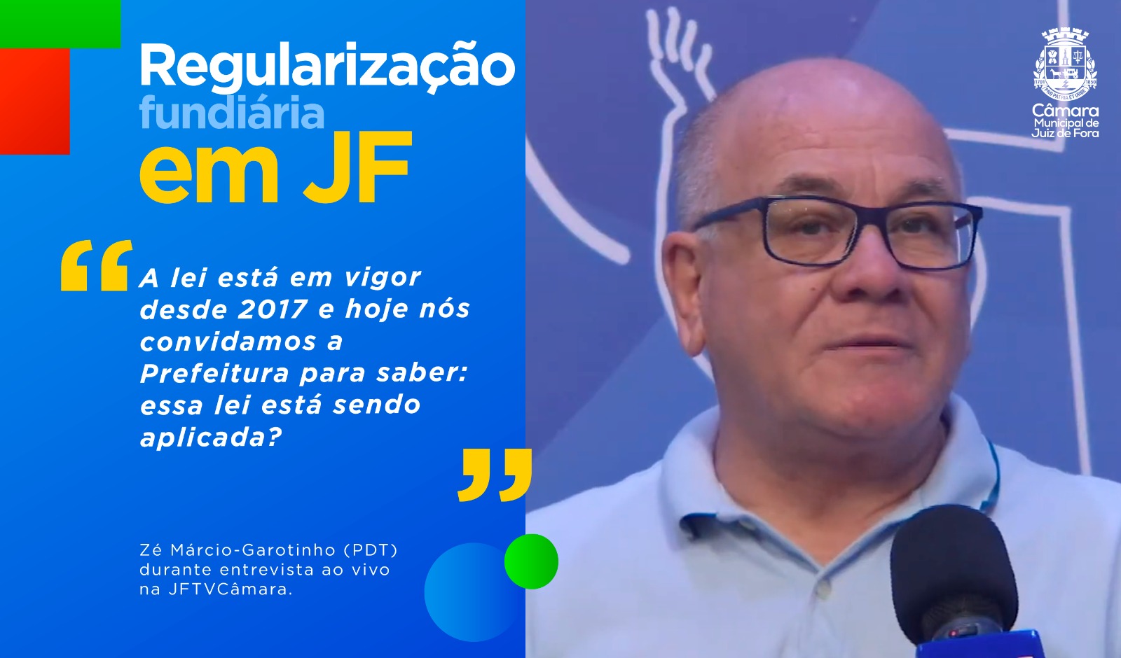 Ao Vivo - Zé Márcio-Garotinho explica como funciona a regularização fundiária em JF (06/05/2024 00:00:00)