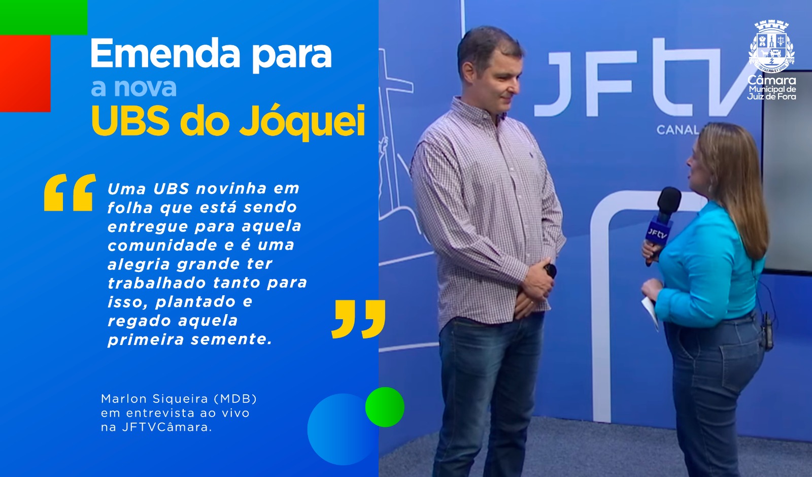 Ao Vivo - Marlon Siqueira fala sobre inauguração da UBS do Jóquei e casos de dengue em JF (29/05/2024 00:00:00)