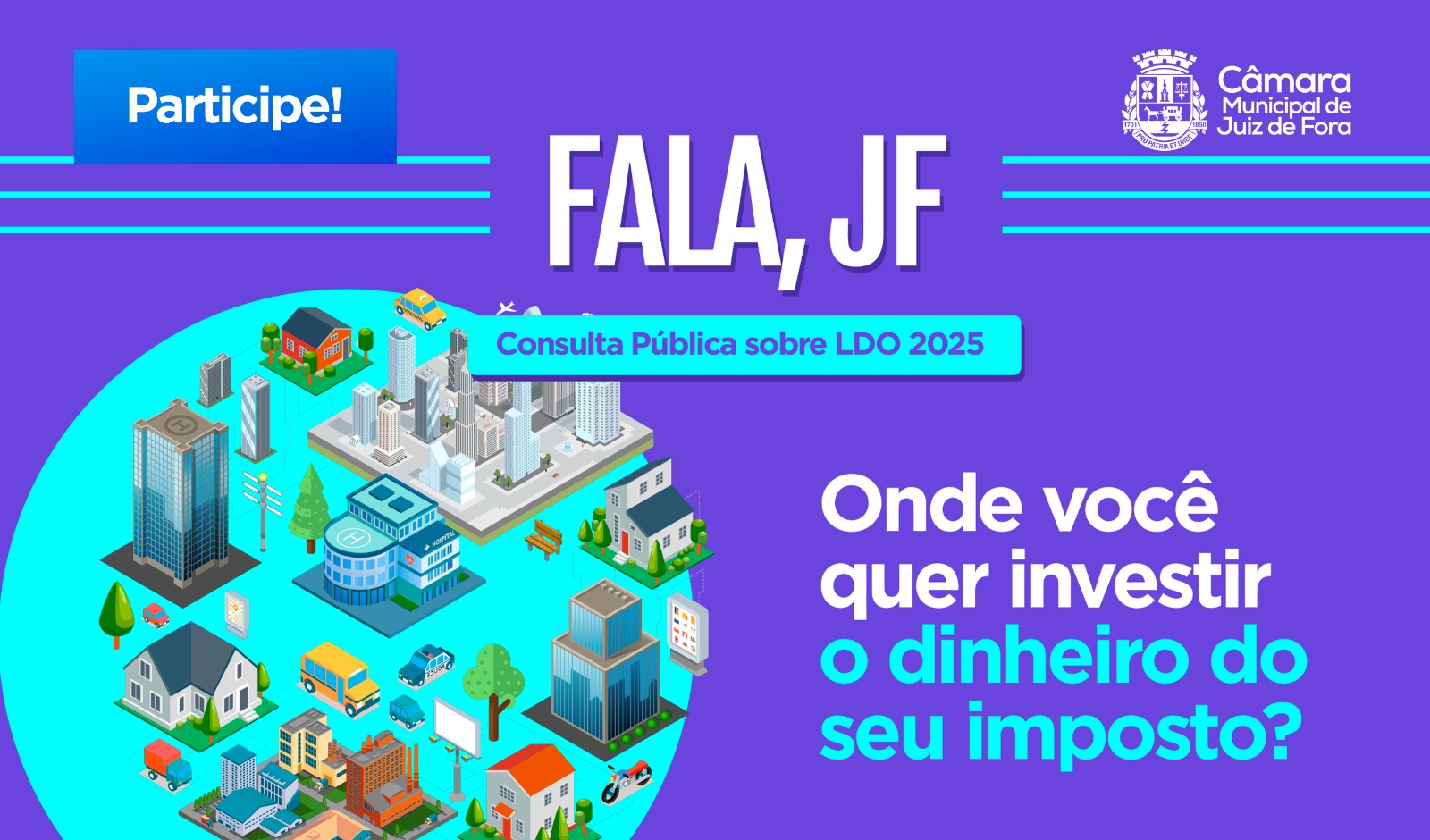 Fala, JF - Quase duas mil pessoas já opinaram sobre a aplicação do dinheiro público (18/06/2024 00:00:00)