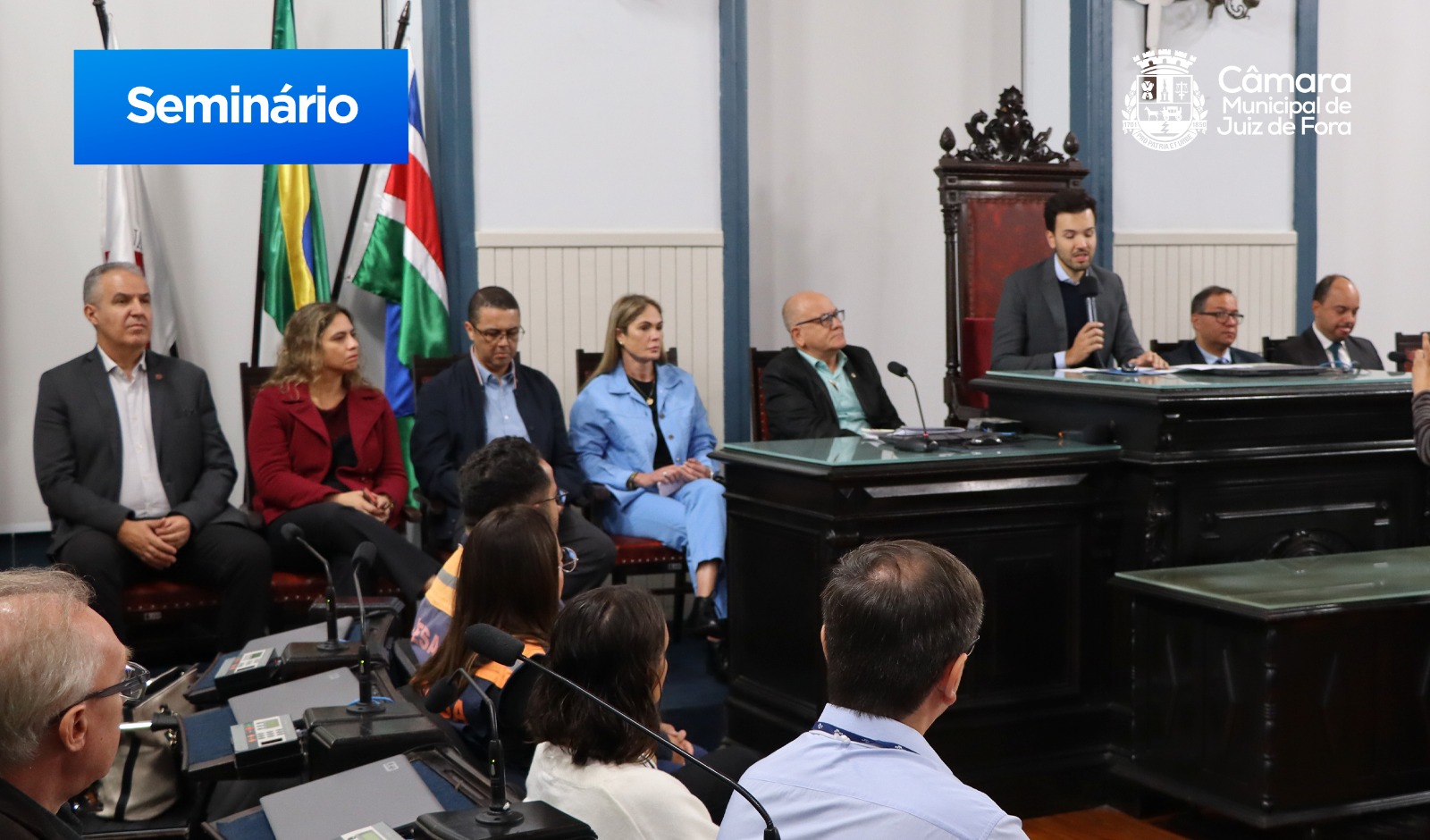 Seminário Crise Climática em MG - Câmara recebe presidente da ALMG e especialistas para a discussão do tema (07/06/2024 00:00:00)