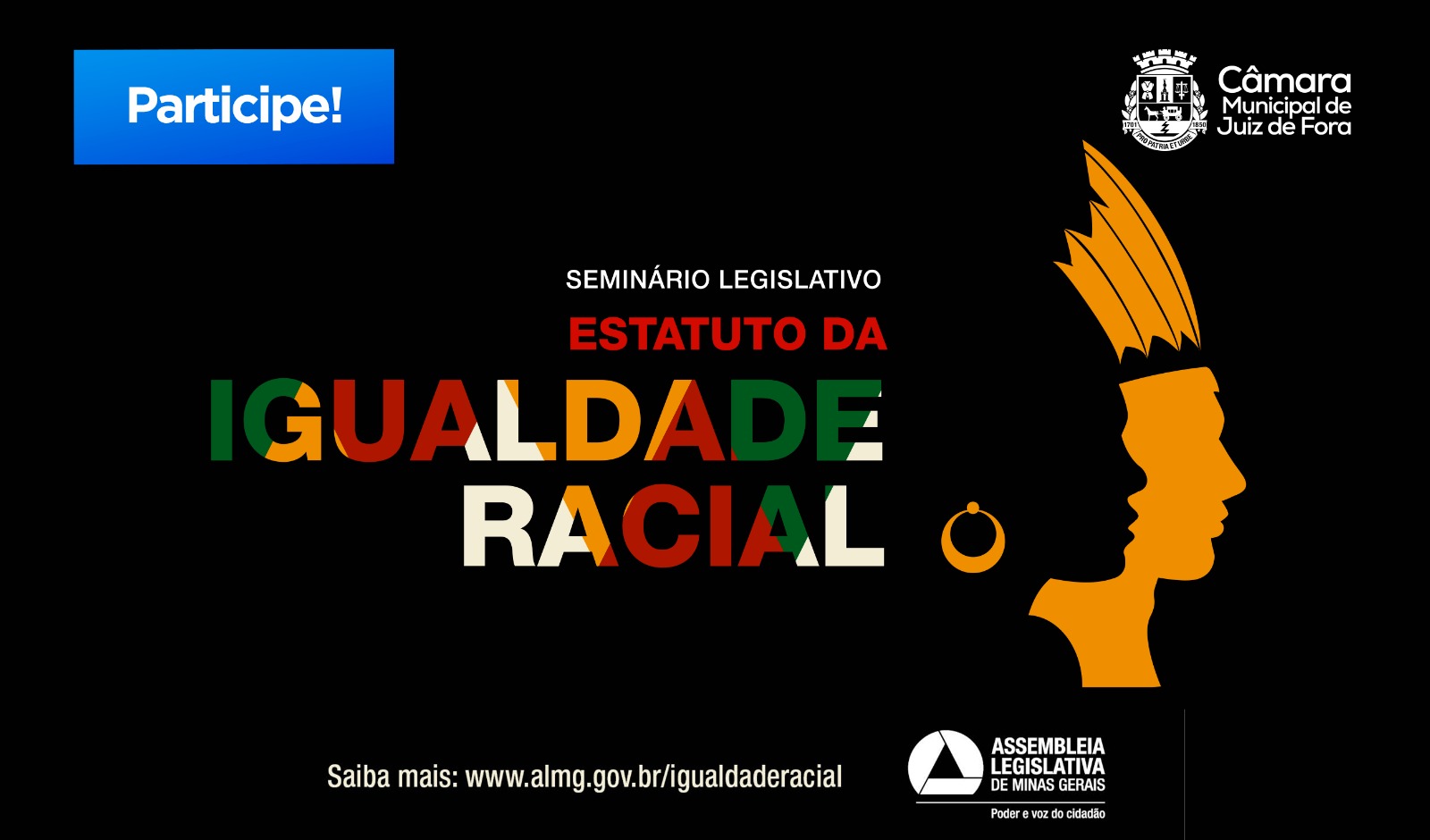 Câmara sediará Seminário Legislativo Estatuto da Igualdade Racial na próxima segunda, 24 (20/06/2024 00:00:00)