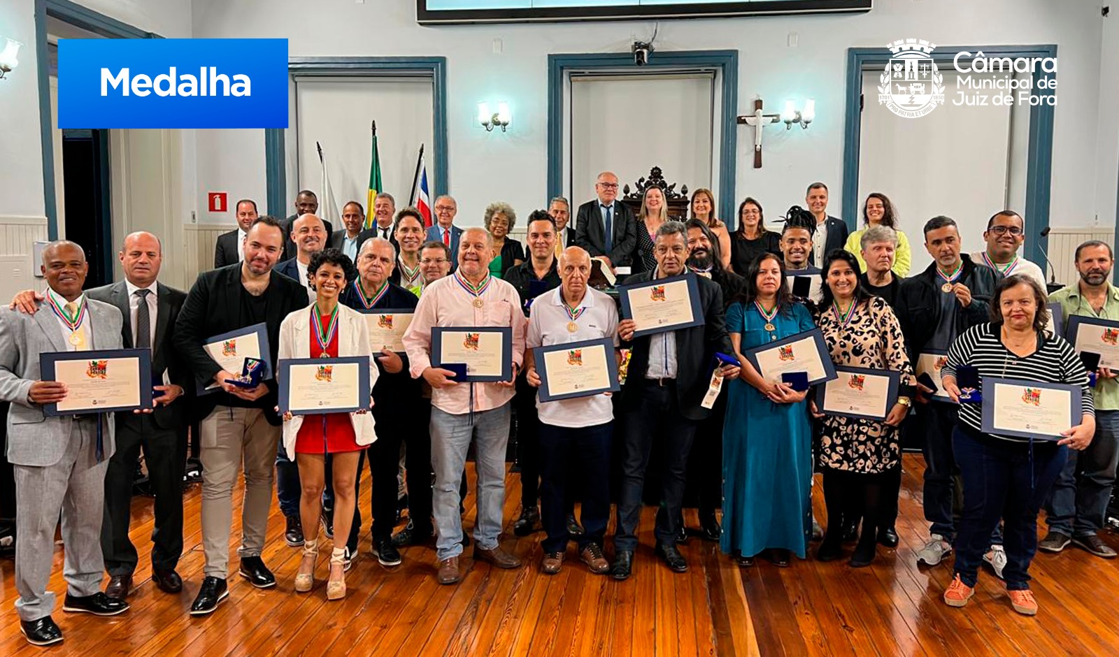 Vereadores prestam homenagem a agentes culturais com a Medalha Geraldo Pereira 2024 (27/06/2024 00:00:00)