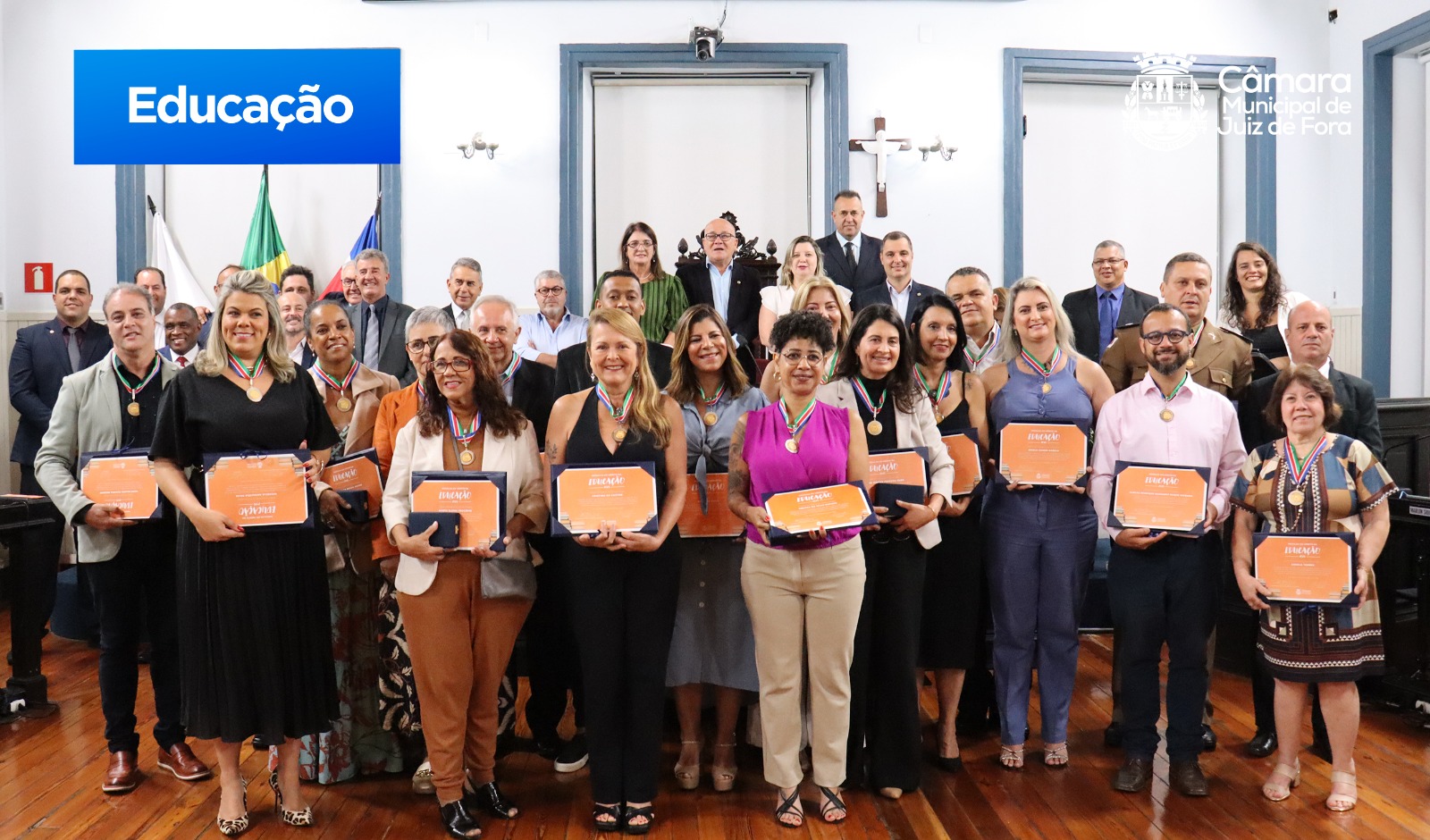 Câmara celebrou educadores com a medalha do Mérito da Educação 2024 (14/11/2024 00:00:00)