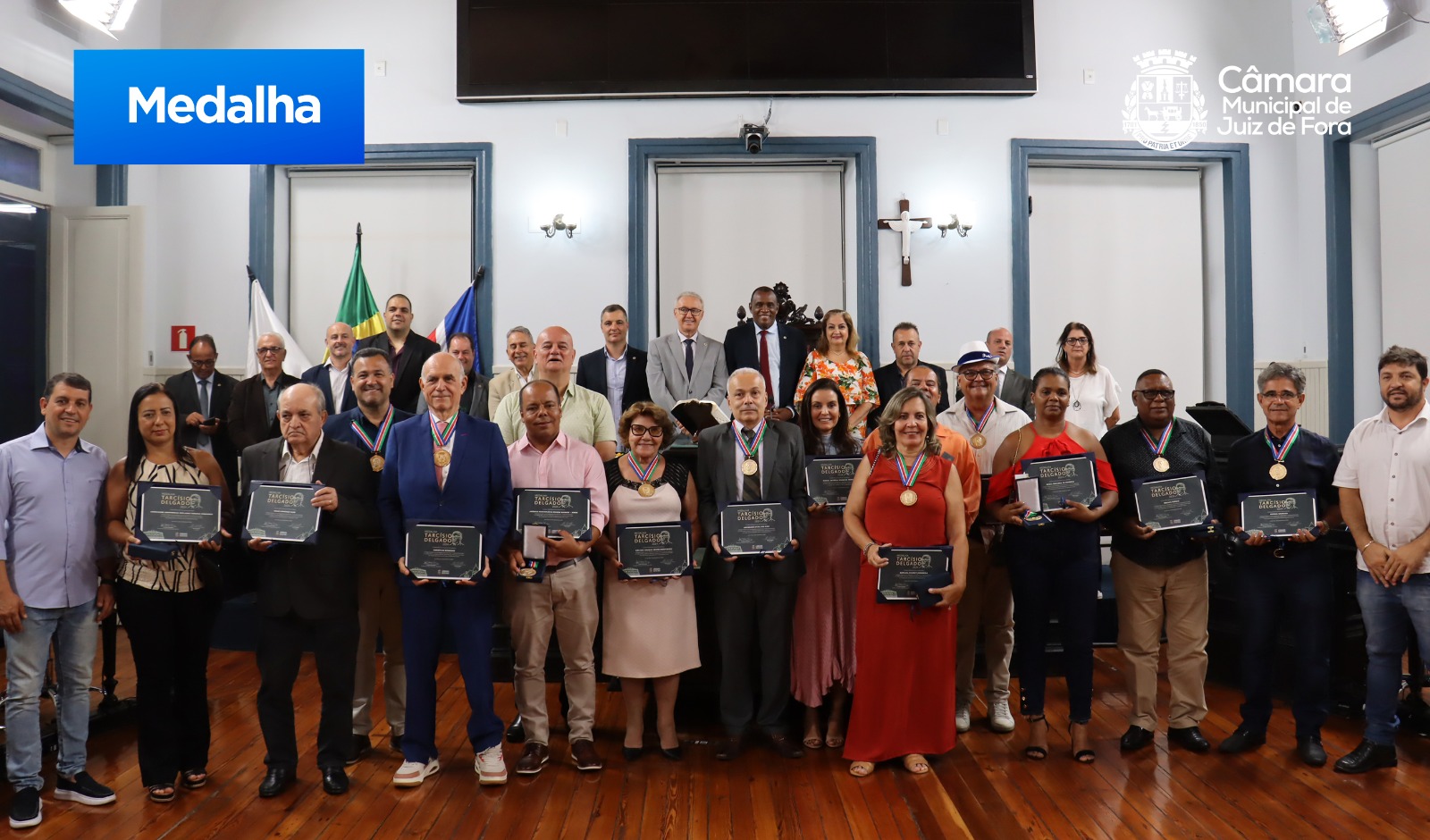 Câmara reconhece 16 personalidades com a Medalha Prefeito Tarcísio Delgado 2024 (11/12/2024 00:00:00)