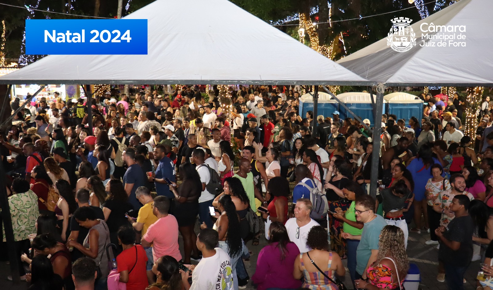 Natal 2024 – Milhares de pessoas participam de show de pagode e sertanejo no Parque Halfeld (19/12/2024 00:00:00)
