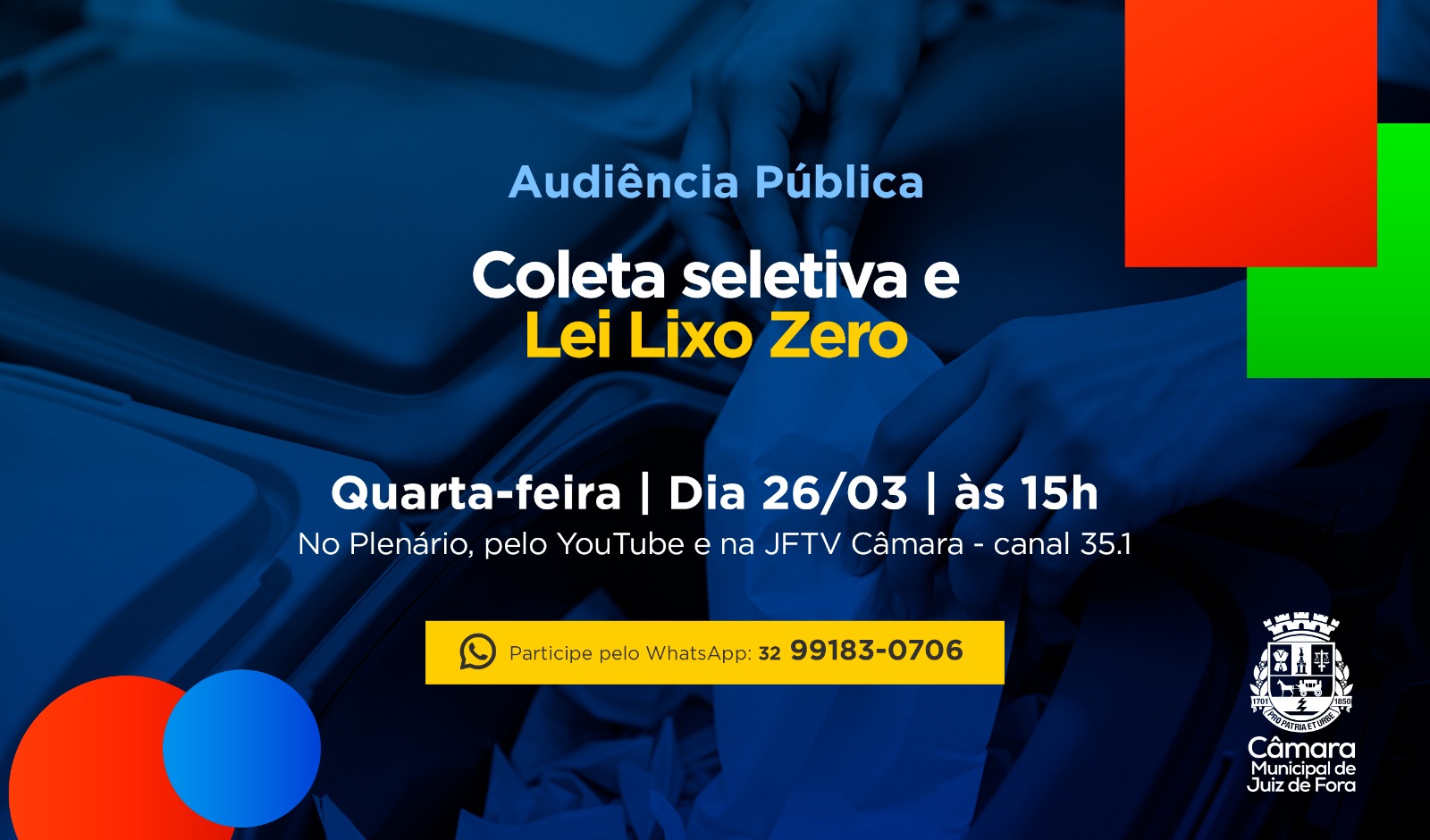 Audiência Pública - Câmara debate coleta seletiva e o Programa Lixo Zero (25/03/2025 00:00:00)