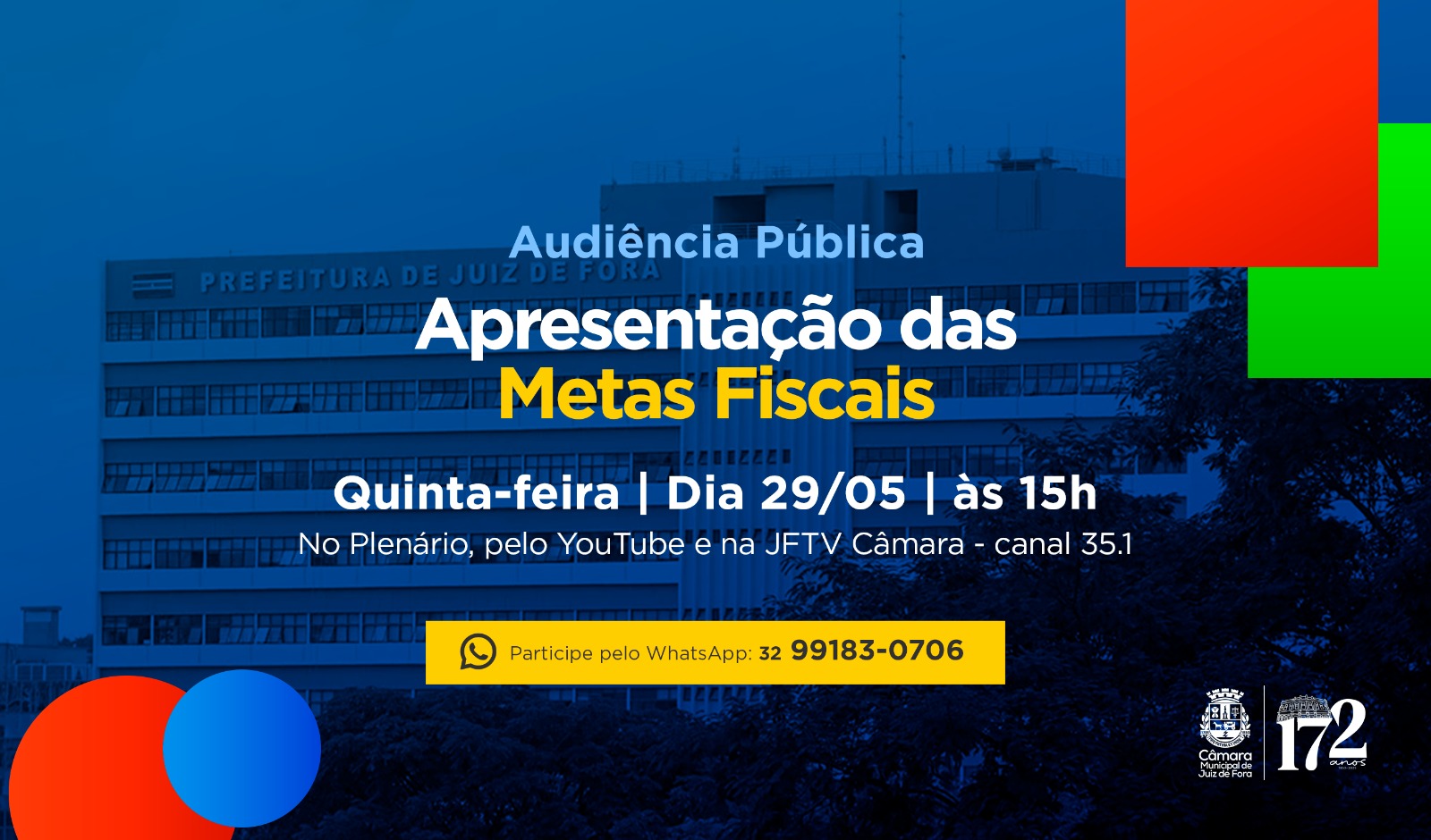 Câmara receberá Executivo para Audiência Pública sobre Metas Fiscais (26/05/2025 00:00:00)