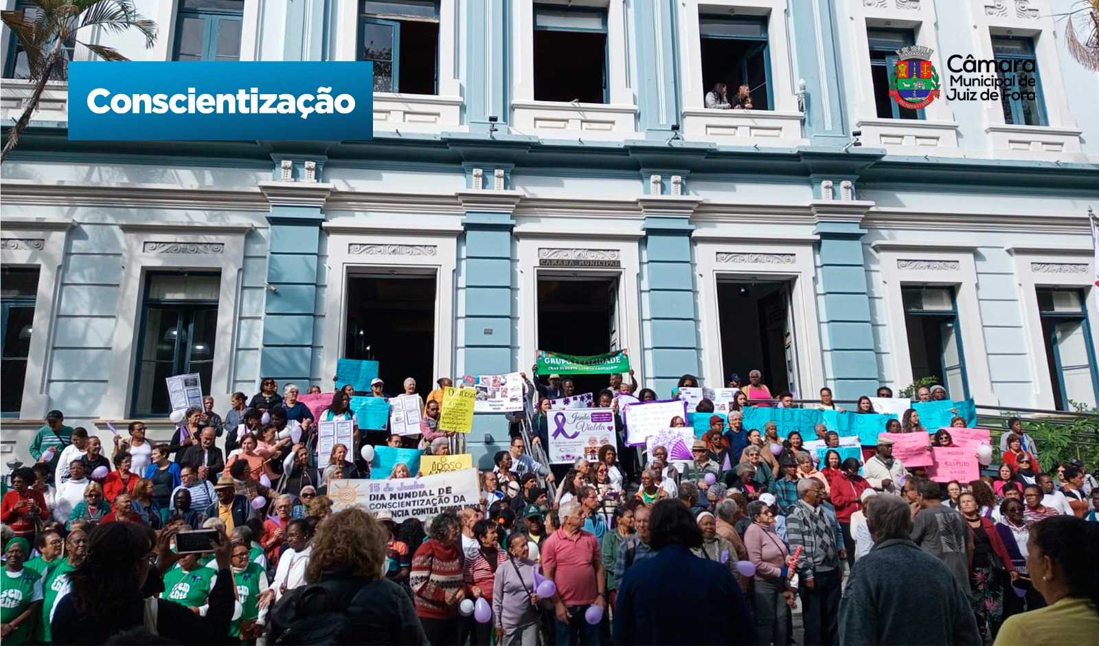 Comissão da Pessoa Idosa participa de caminhada contra violência (11/06/2025 00:00:00)