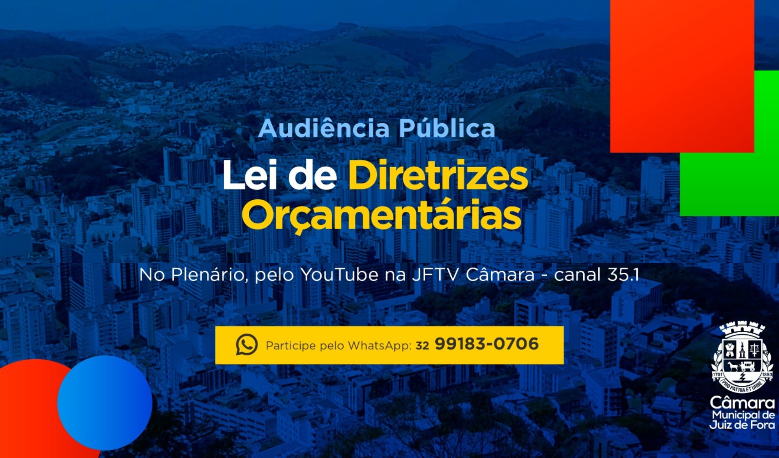 Câmara promove audiência, dia 30 de junho, para debater Lei de Diretrizes Orçamentárias de 2026 (24/06/2025 00:00:00)