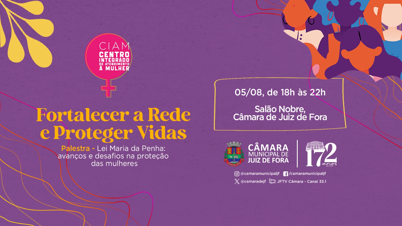Ciam celebra 19 anos da Lei Maria da Penha (01/08/2025 00:00:00)