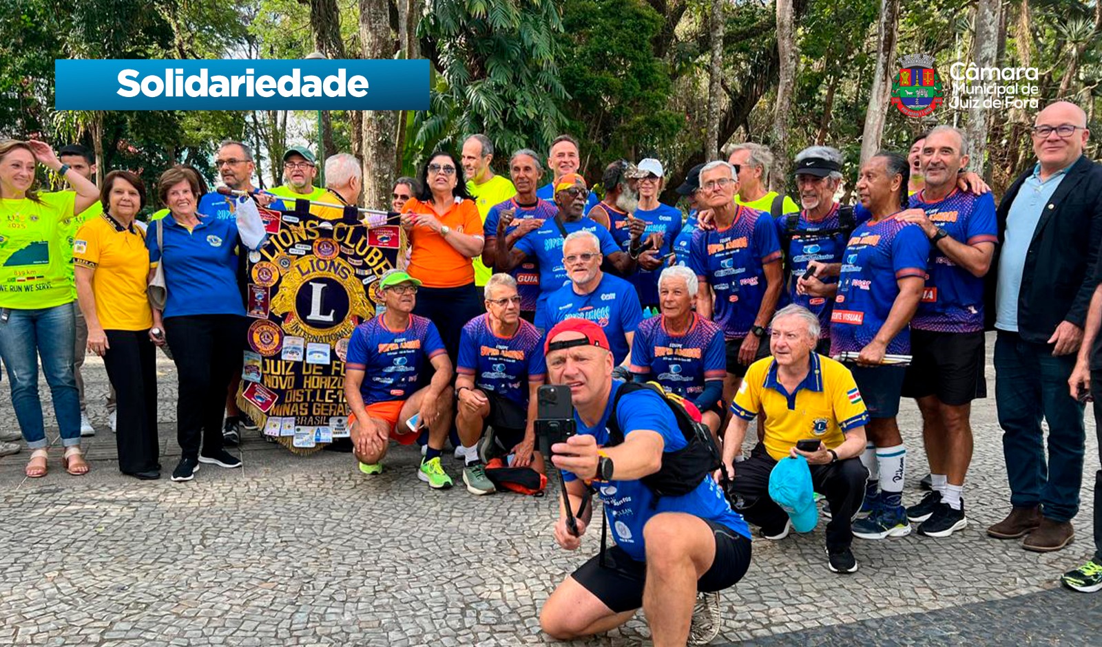 Corredores internacionais do Lions passam pela Câmara Municipal (06/10/2025 00:00:00)