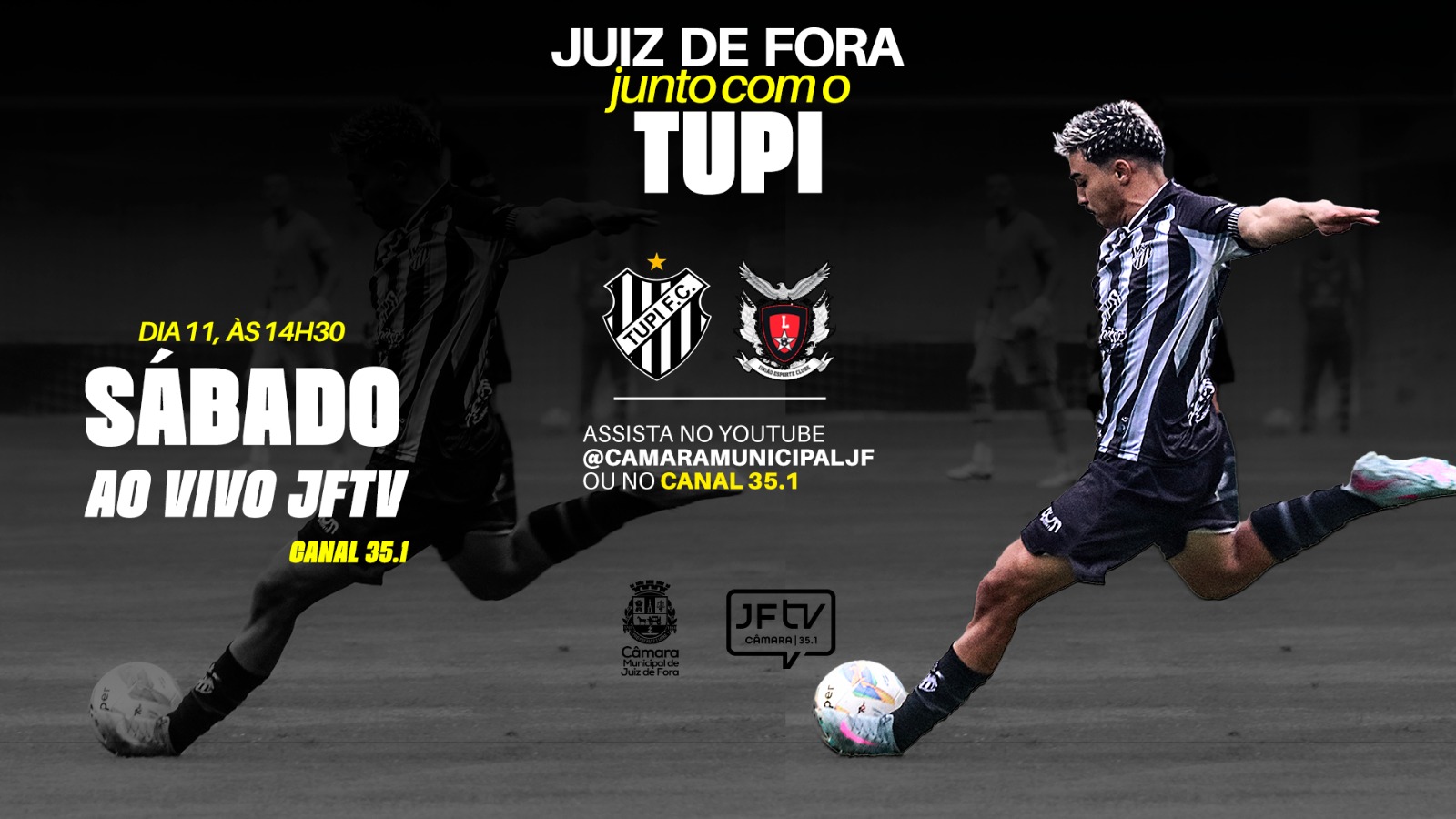 Campeonato Mineiro - JFTV transmite Tupi x União Luziense neste sábado (08/10/2025 00:00:00)