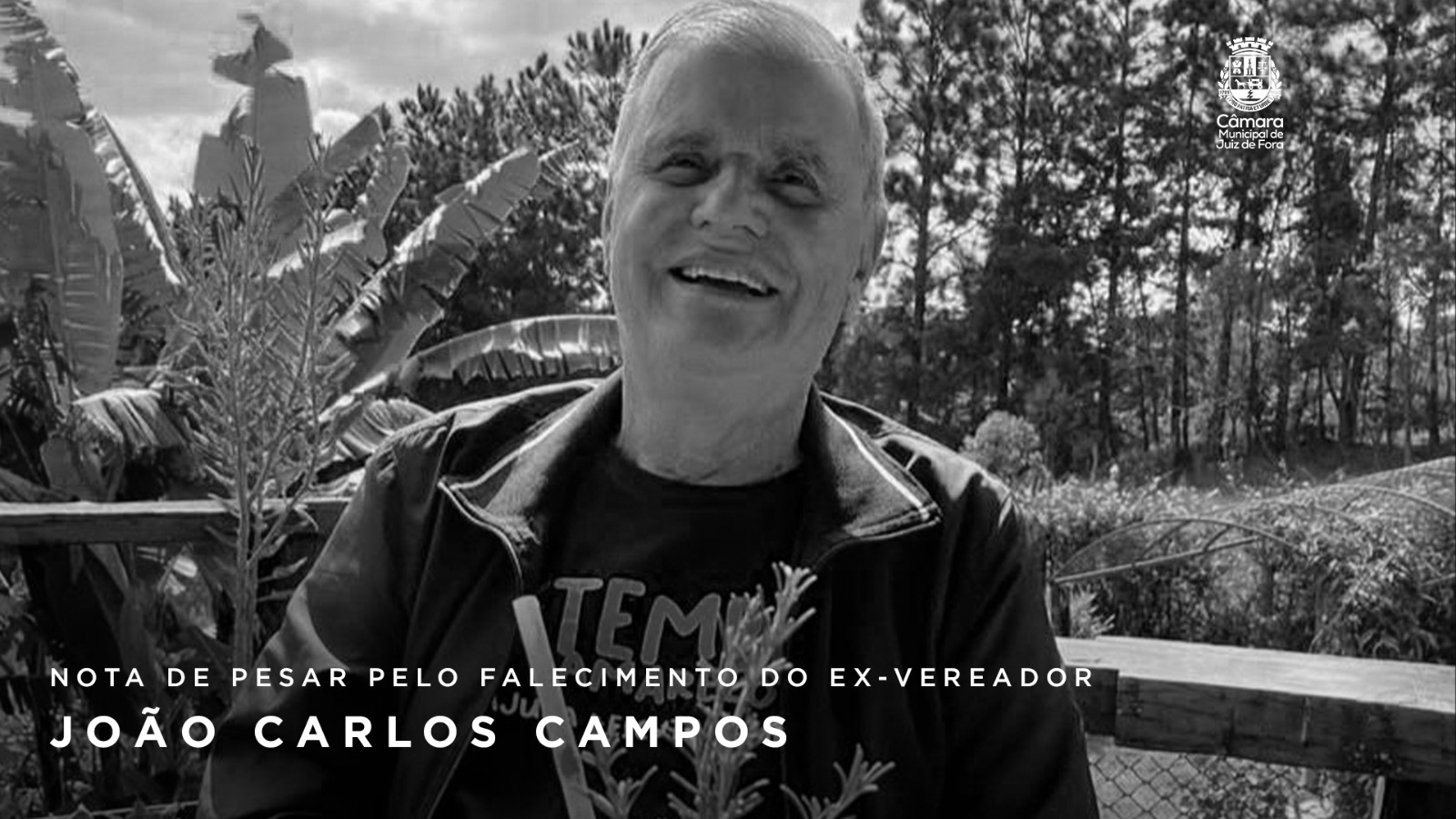 Nota de pesar - Morre aos 83 anos ex-vereador João Carlos Campos (29/10/2025 00:00:00)