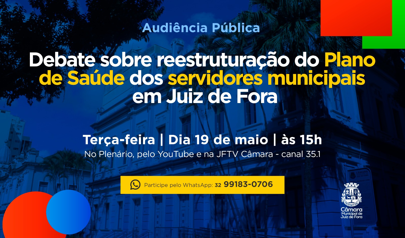 Audiência Pública - Debate sobre reestruturação do Plano de Saúde dos servidores municipais em Juiz de Fora (13/05/2026 00:00:00)